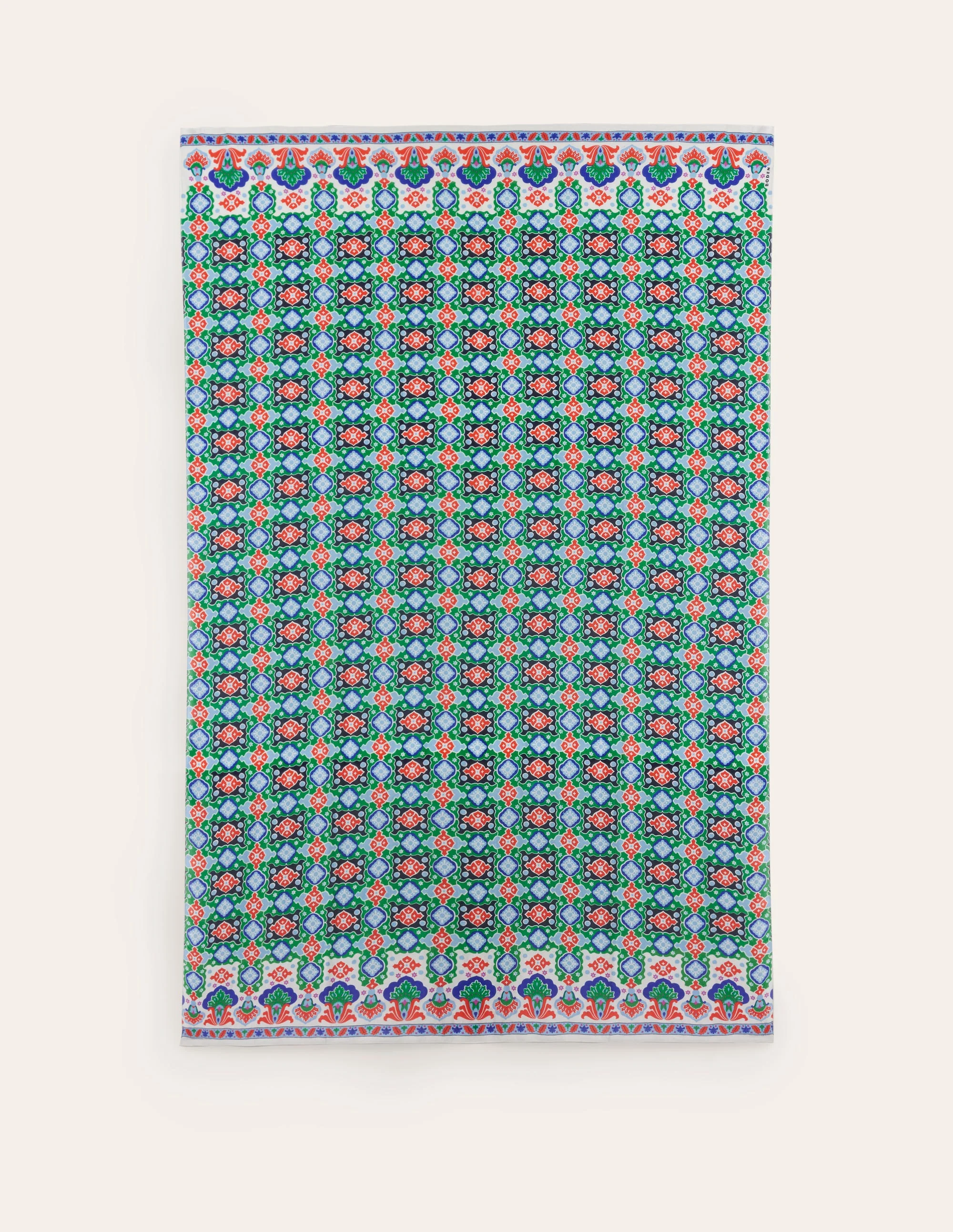 Printed Sarong Scarf-Multi, Coastal Tile - Image 5