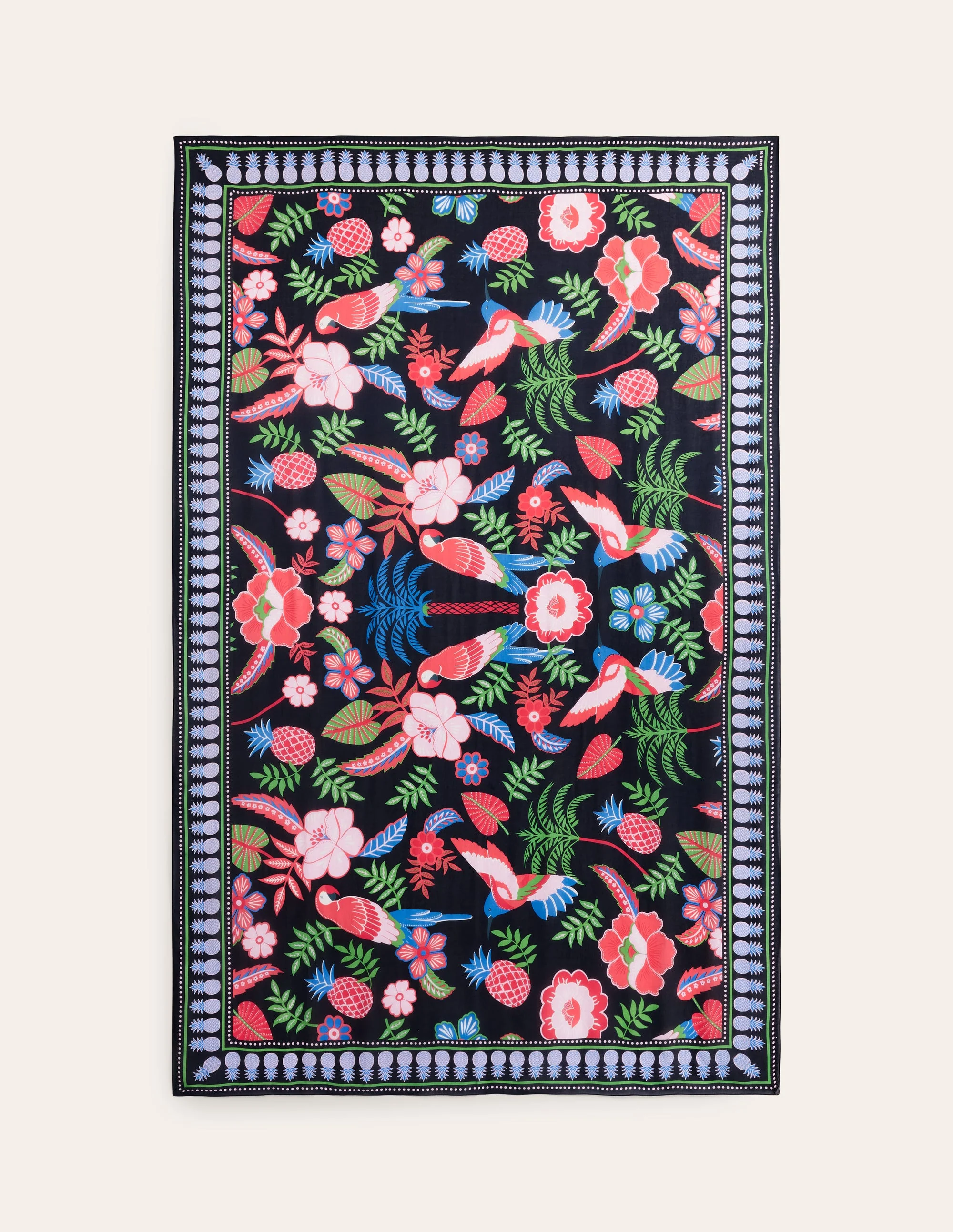 Printed Sarong Scarf-Multi, Tropic Parrot - Image 4