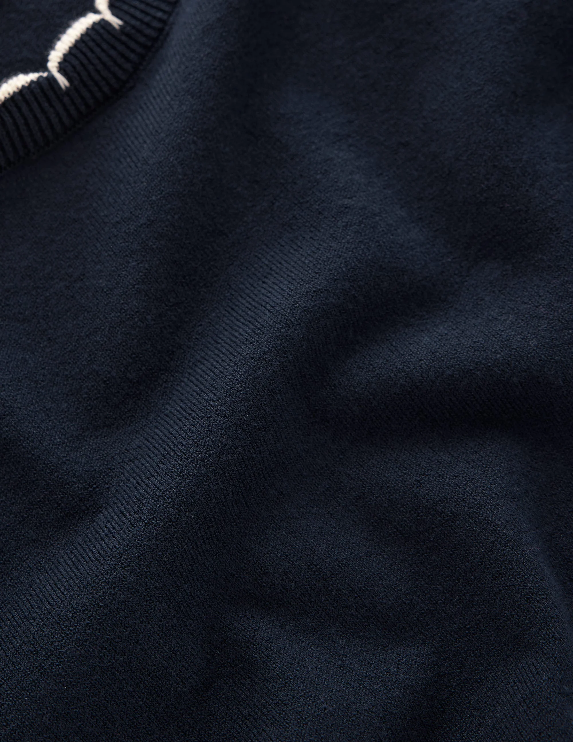 Pru Scallop Trim Sweater-Navy - Image 6