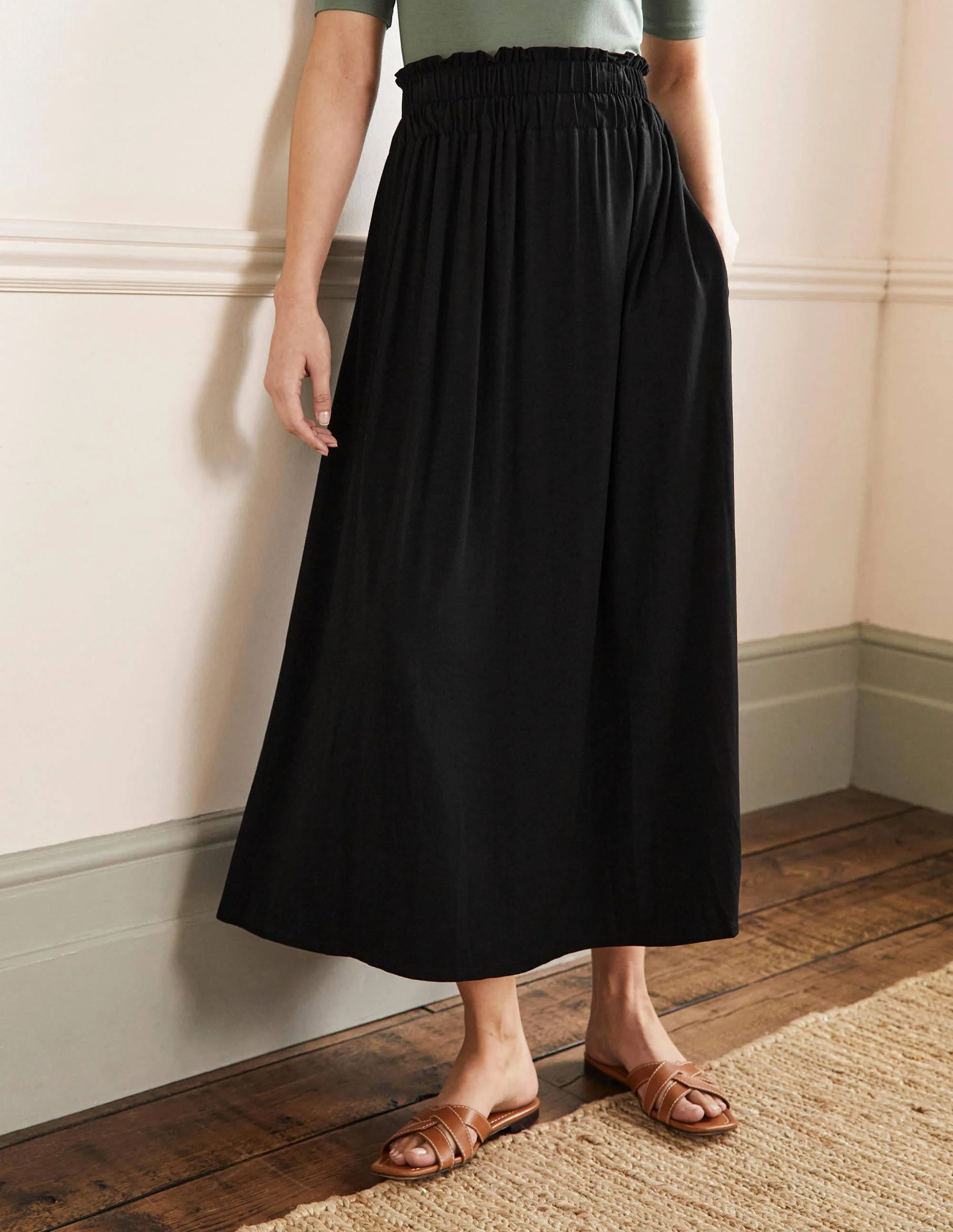 Pull On Jersey Maxi-Black - Image 4