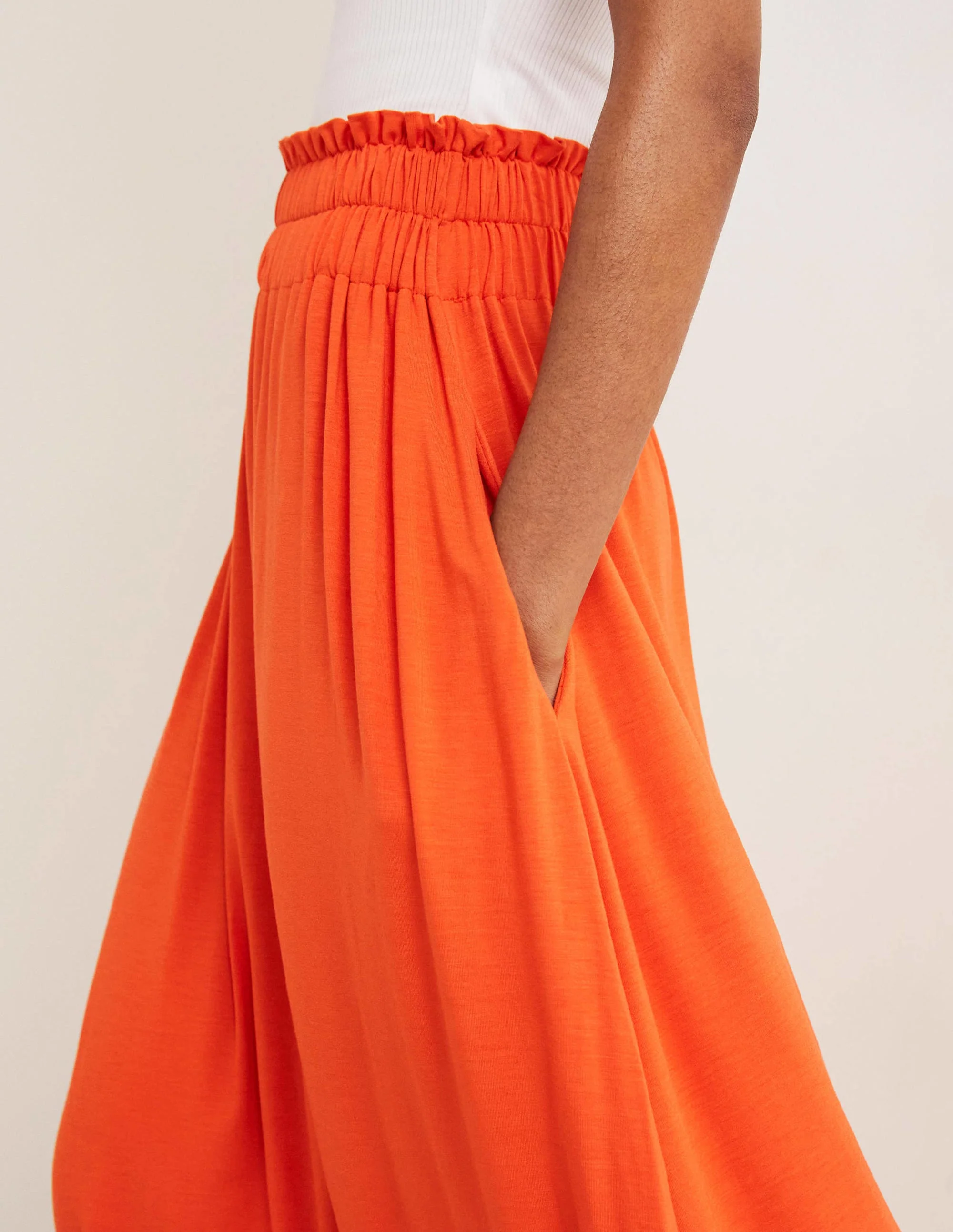 Pull On Jersey Maxi-Bright Papaya - Image 2