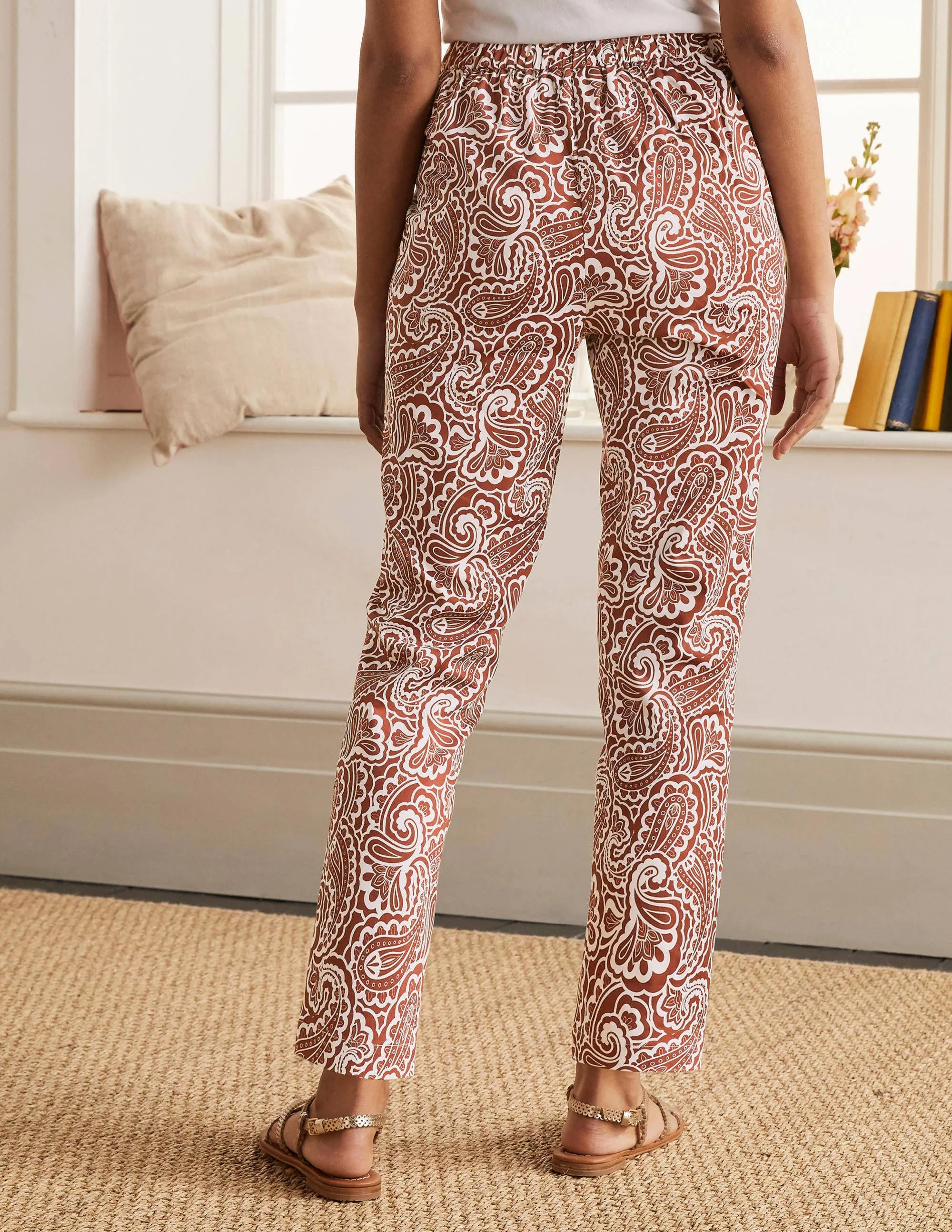 Pull On Pants-Red Oak, Summer Paisley - Image 2