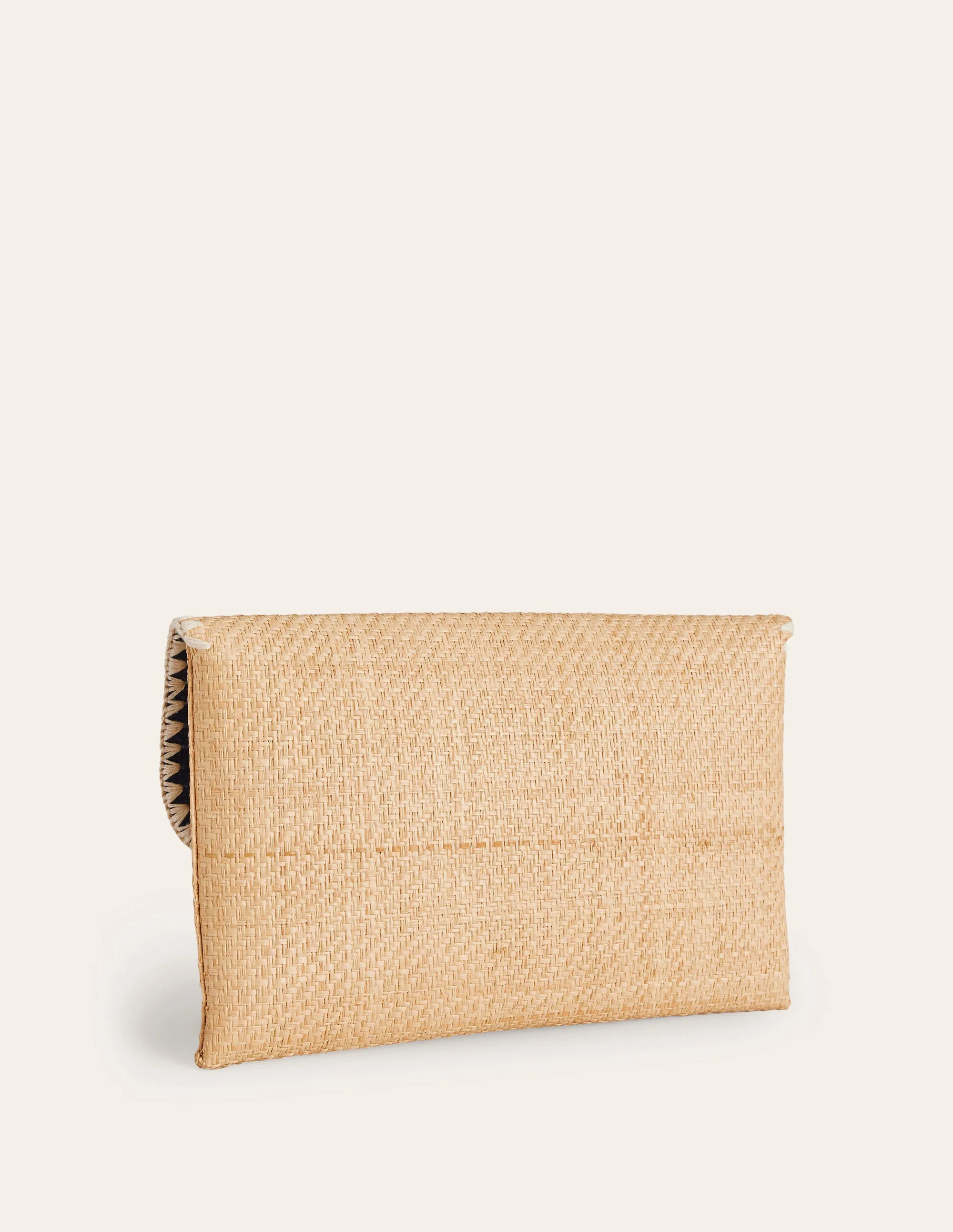 Raffia Clutch Bag-Natural - Image 3