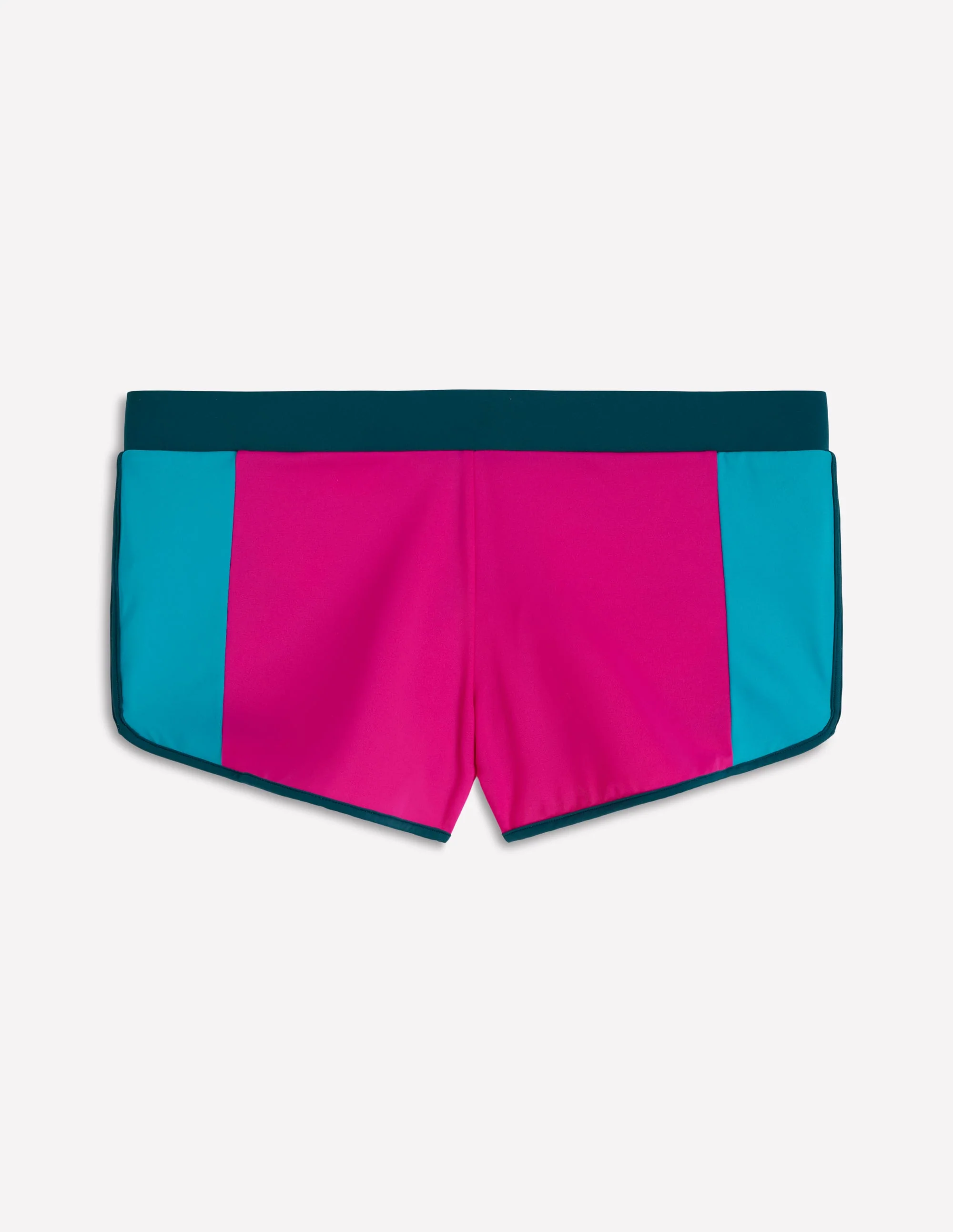 Rash Guard Swim Shorts-Pink, Colourblock - Image 5