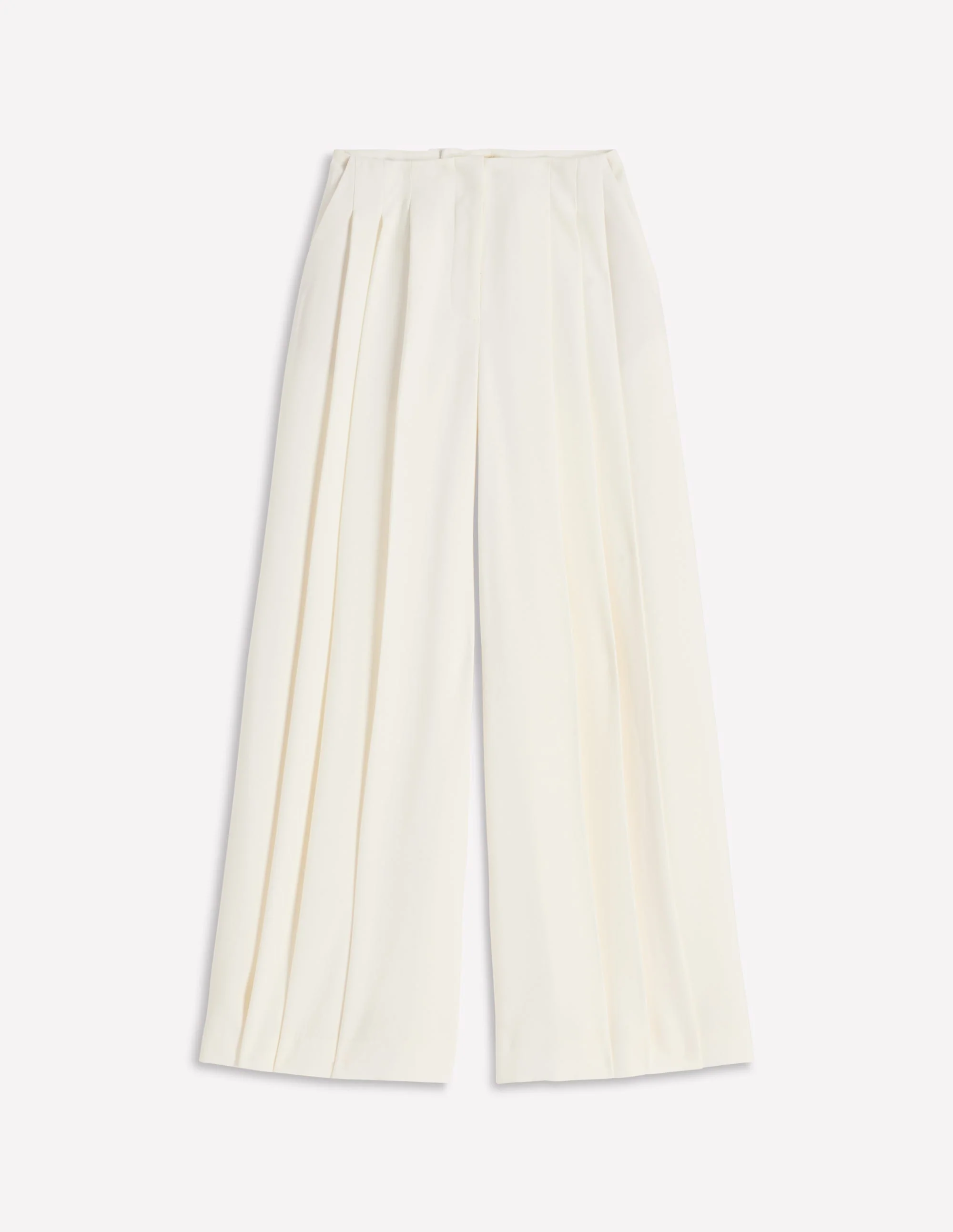 Regent Wide Leg Pants-Ivory - Image 8