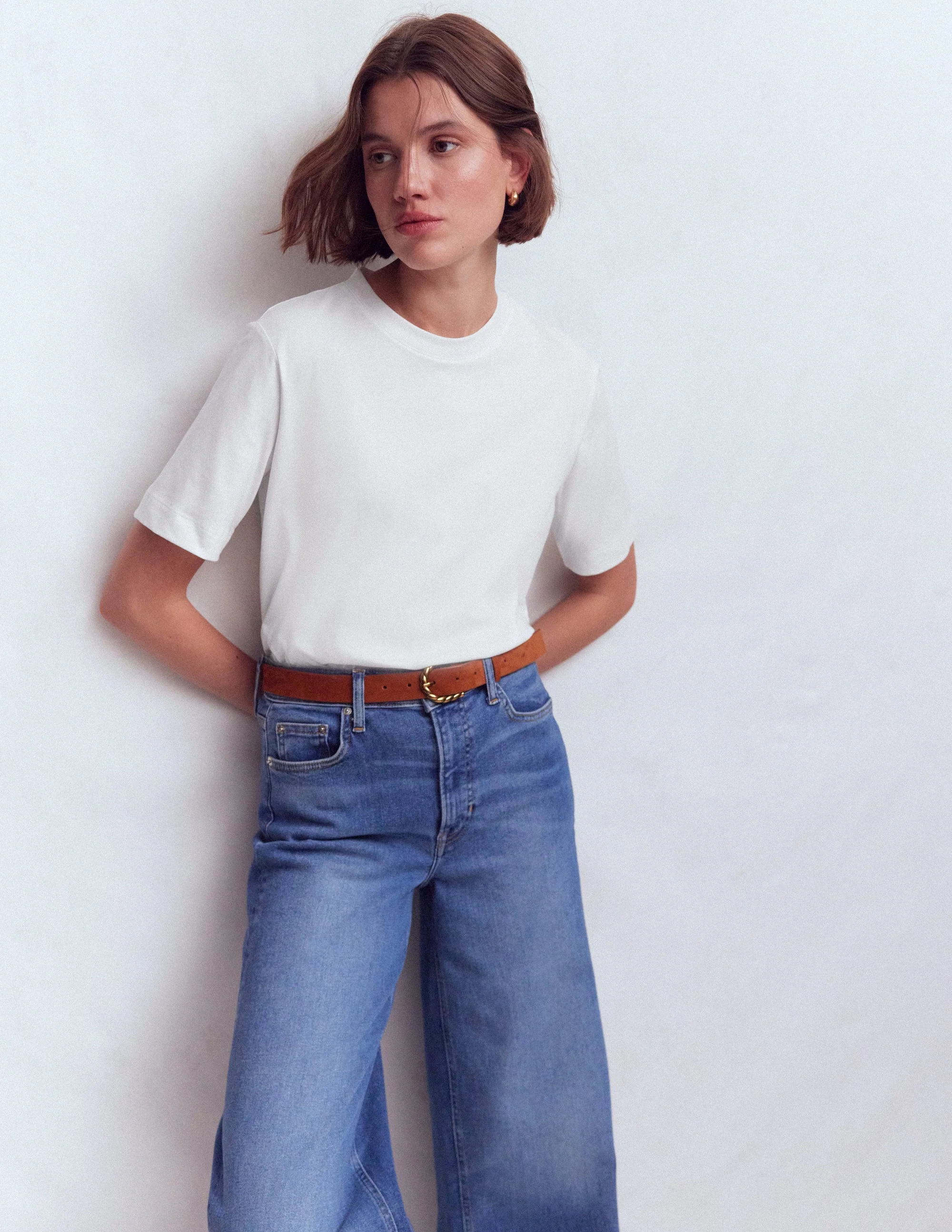 Relaxed Cotton T-shirt-White