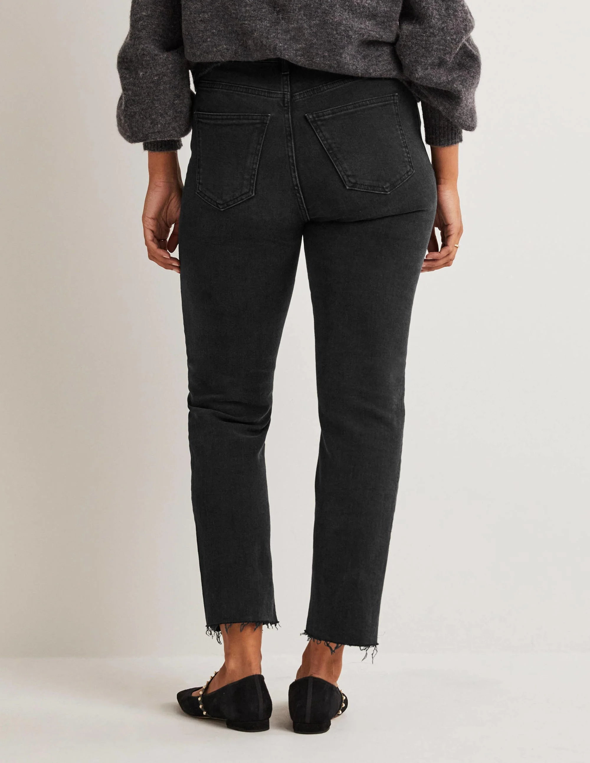 Relaxed Straight Jeans-Washed Black - Image 3