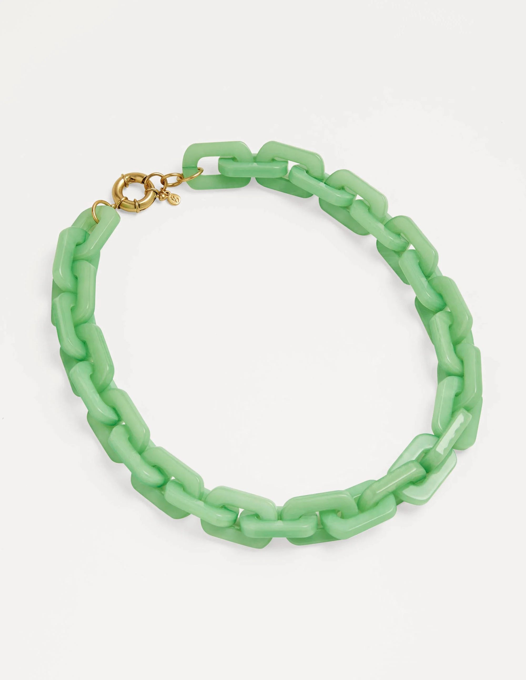 Resin Link Necklace-Emerald - Image 4