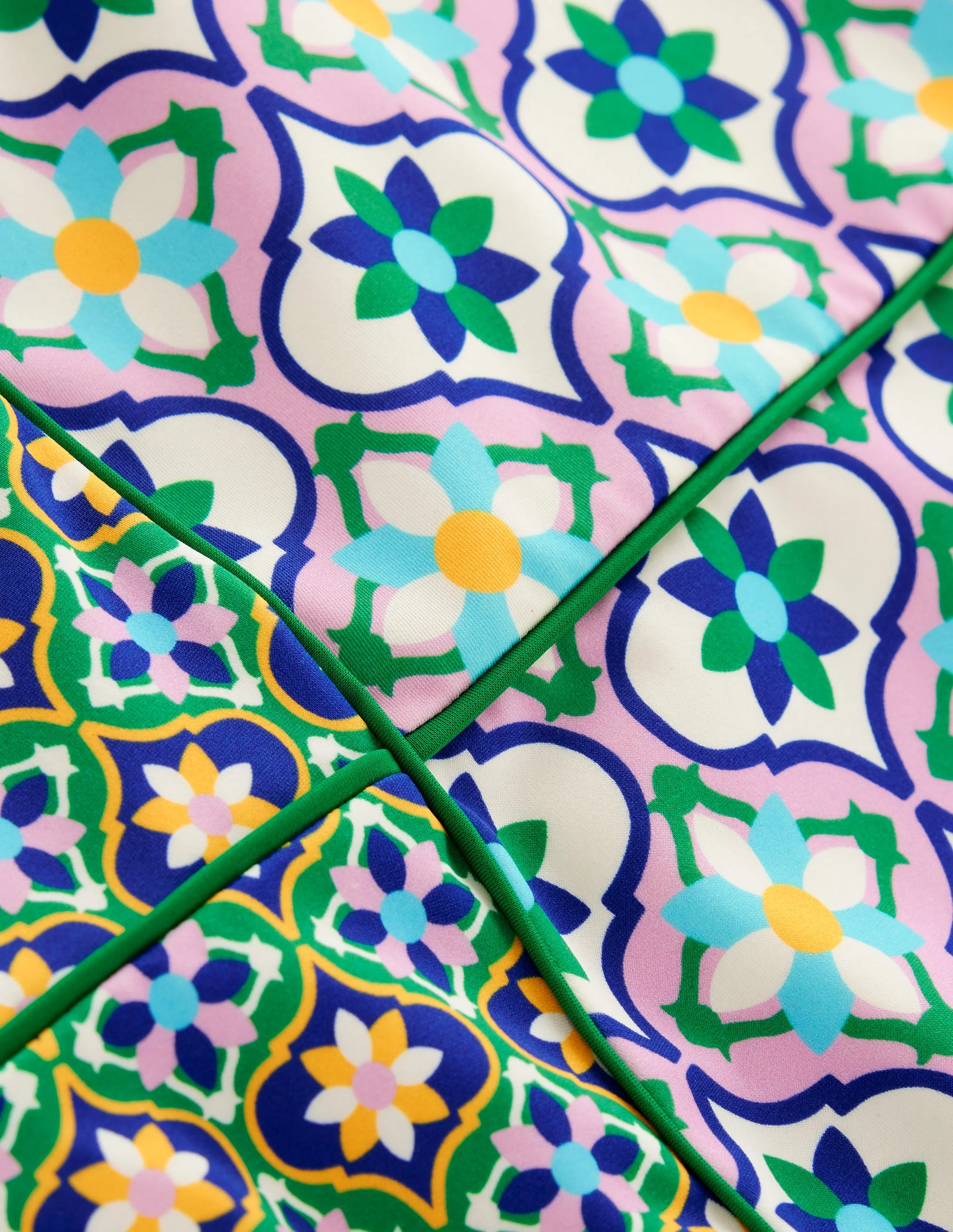 Rhodes Cup Sized Swimsuit-Multi, Floweret Tile - Image 6