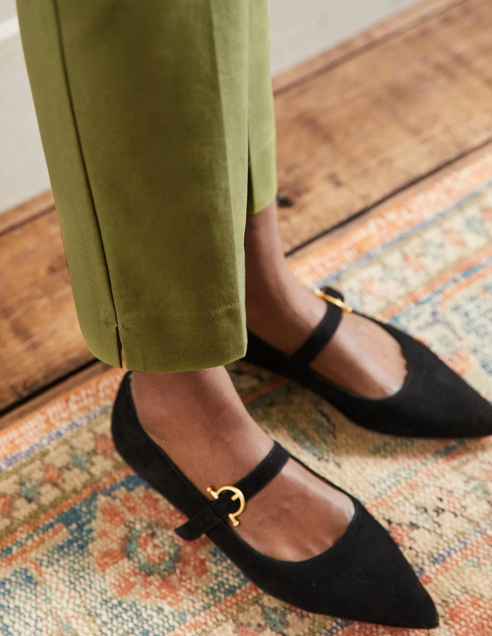 Richmond 7/8 Pants-Pea Green - Image 2