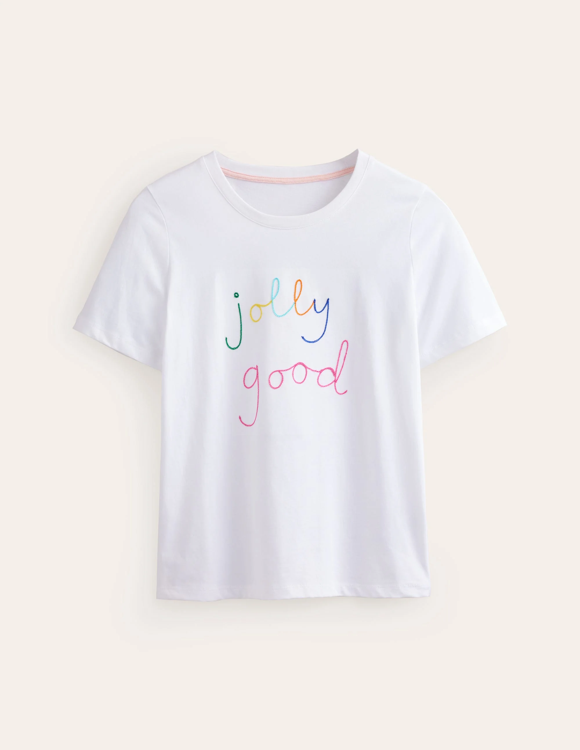 Rosa Embroidered T-Shirt-Jolly Good - Image 5