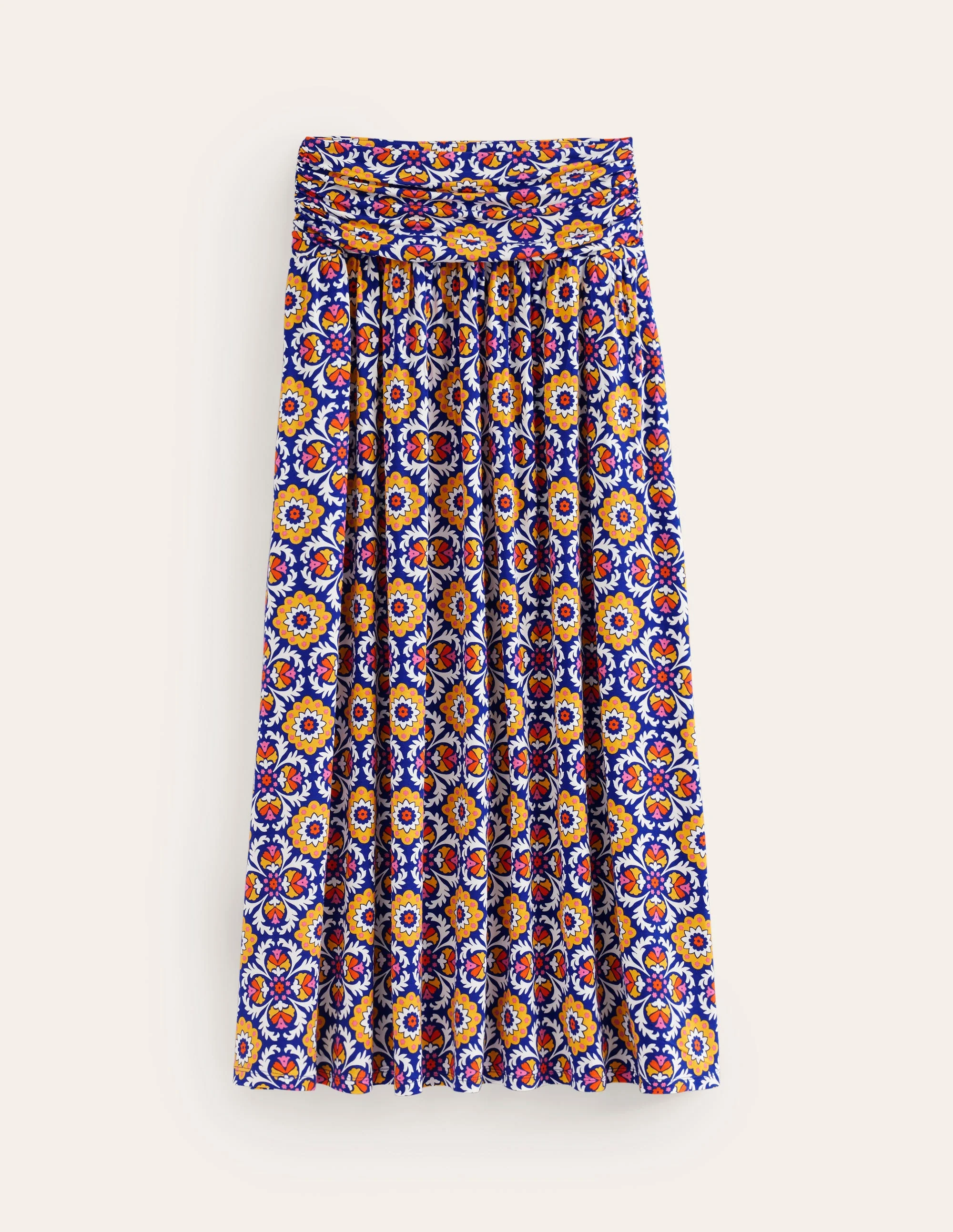 Rosaline Jersey Skirt-Multi, Mosaic Bloom - Image 5