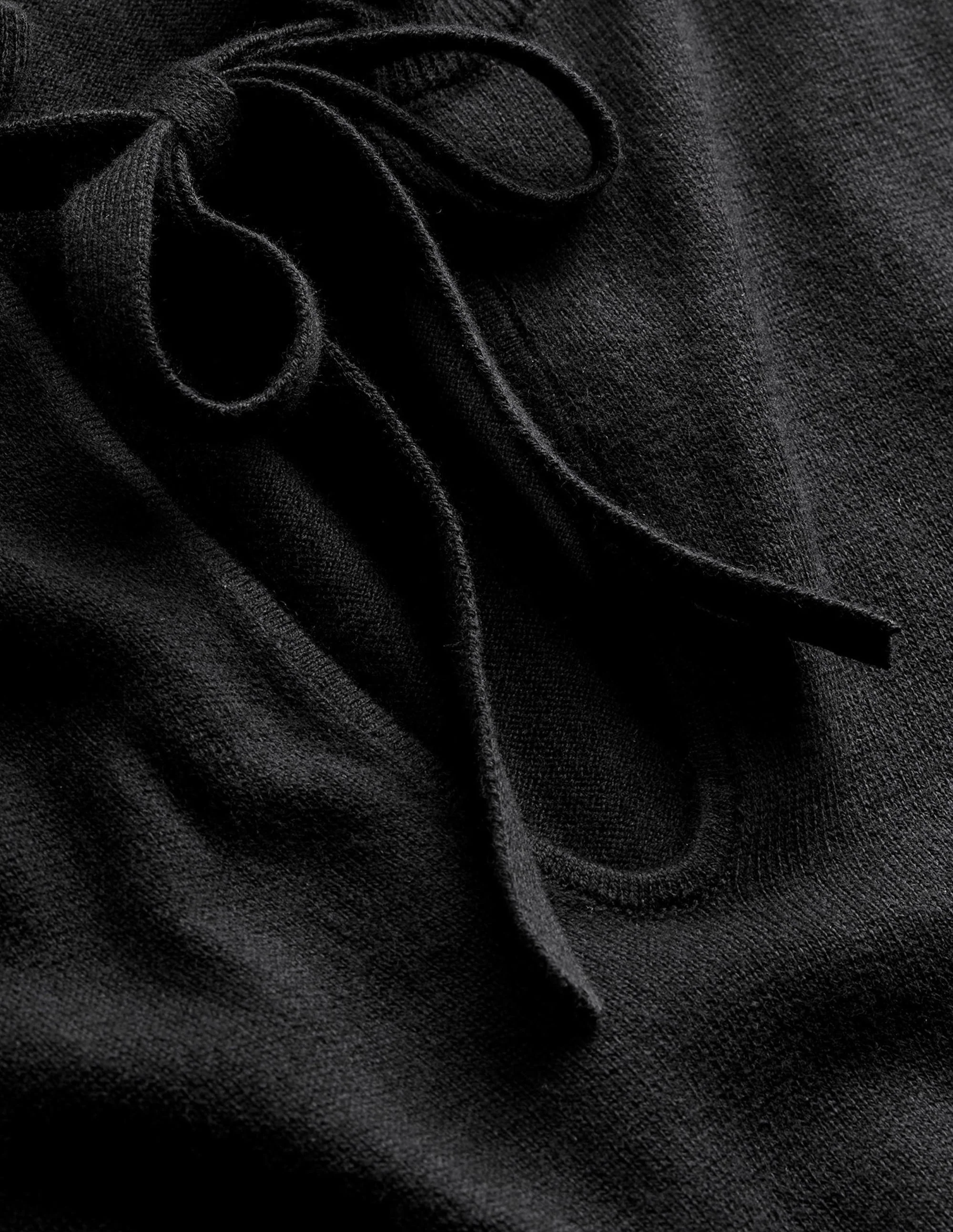 Ruffle-Detail Dress-Black - Image 6