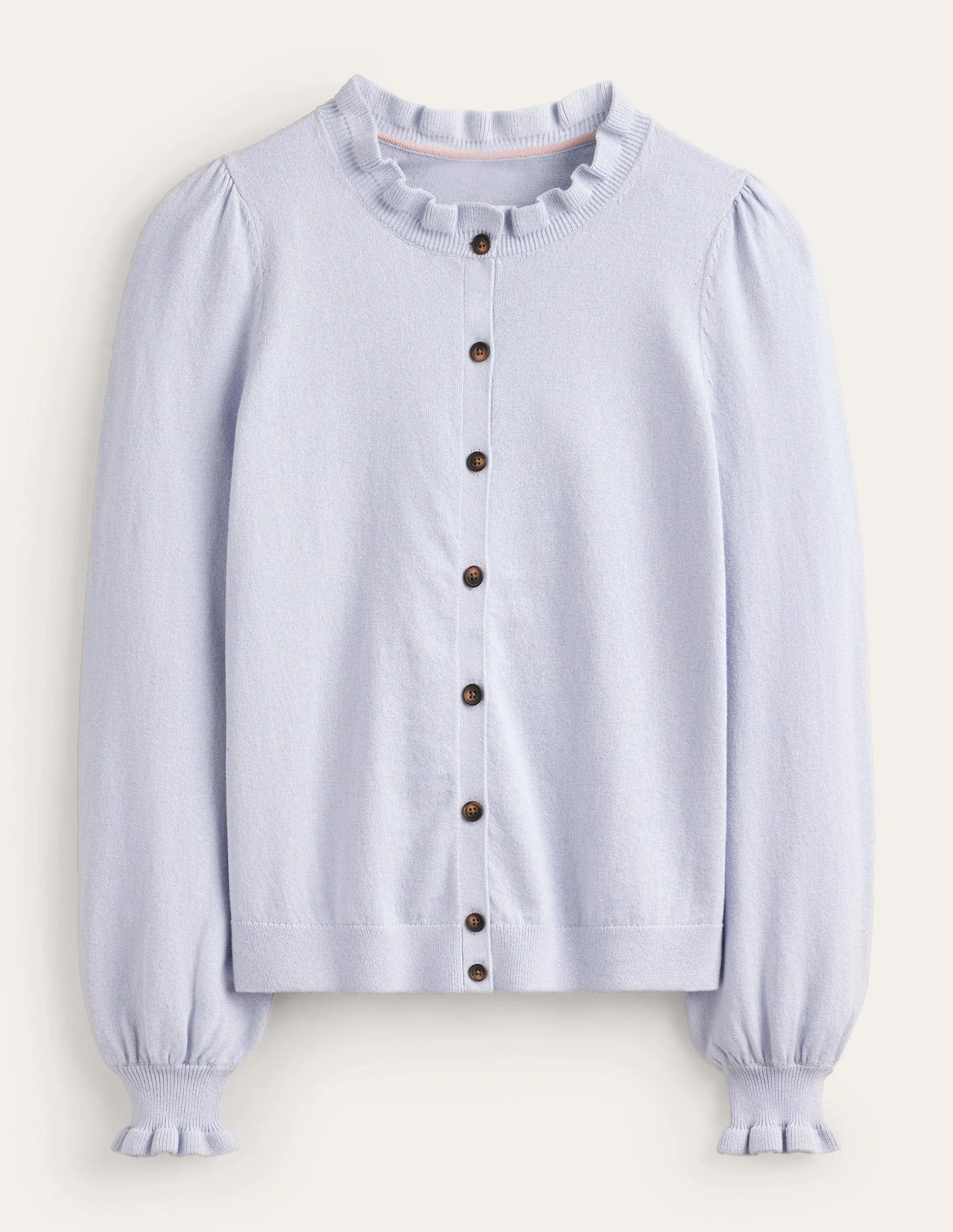 Ruffle-Neck Cardigan-Opal - Image 5