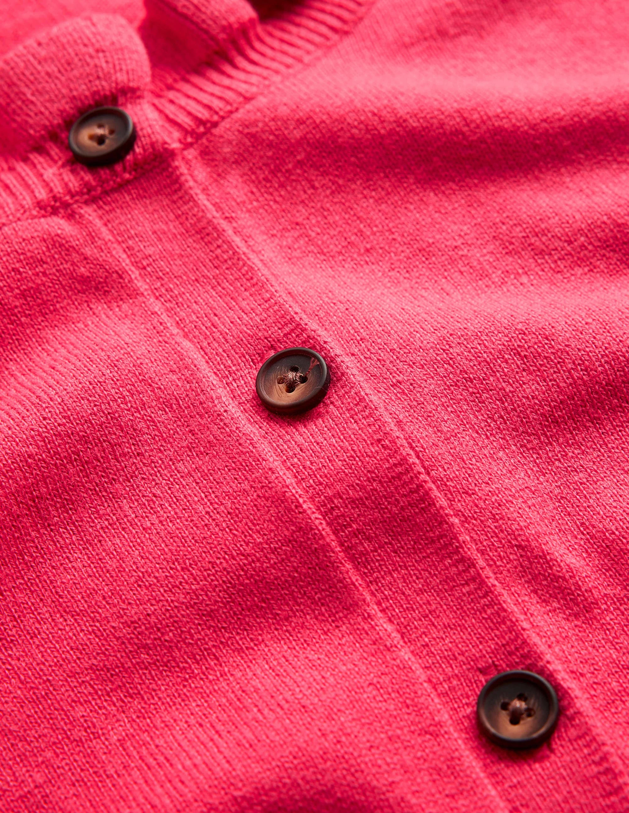 Ruffle-Neck Cardigan-Raspberry - Image 7