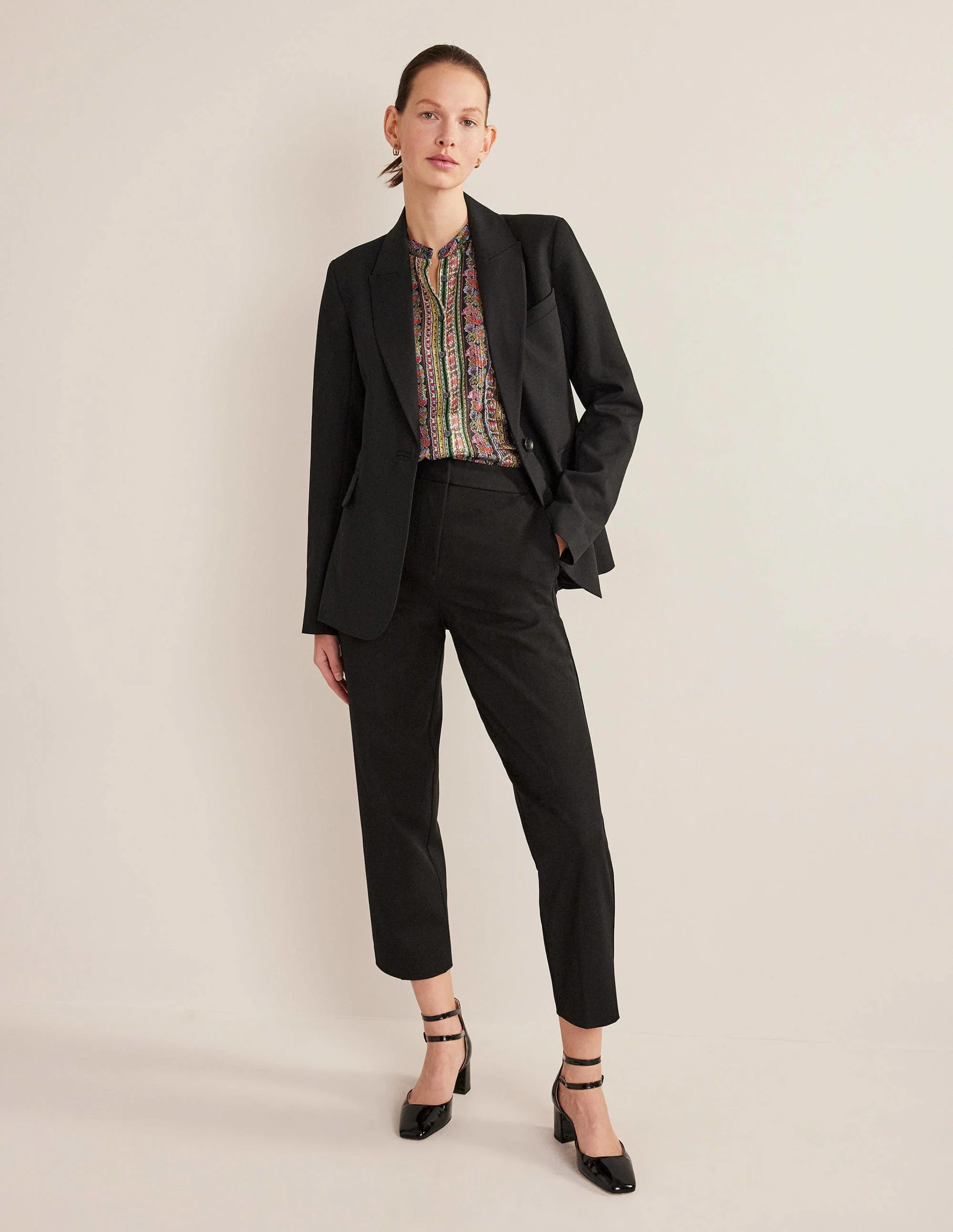 Ruffle Printed Shirt-Multi, Carnation Bloom - Image 4