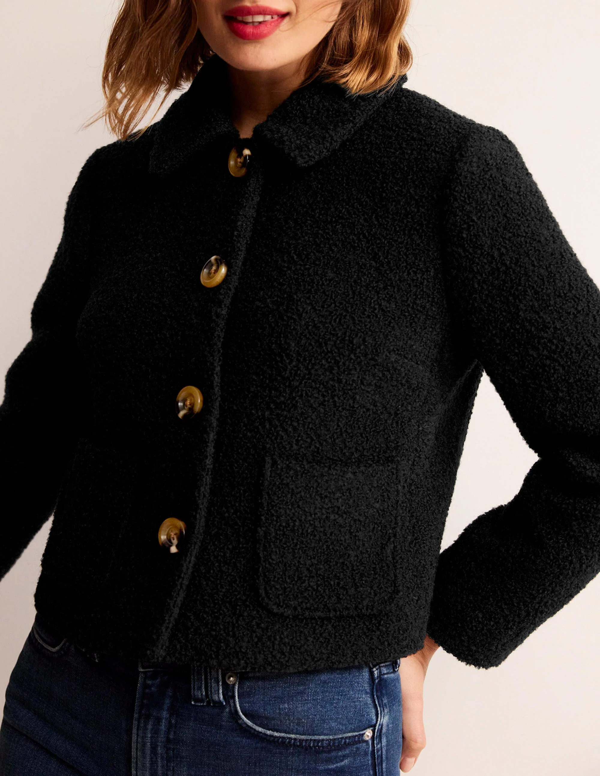 Rye Cropped Jacket-Black - Image 2