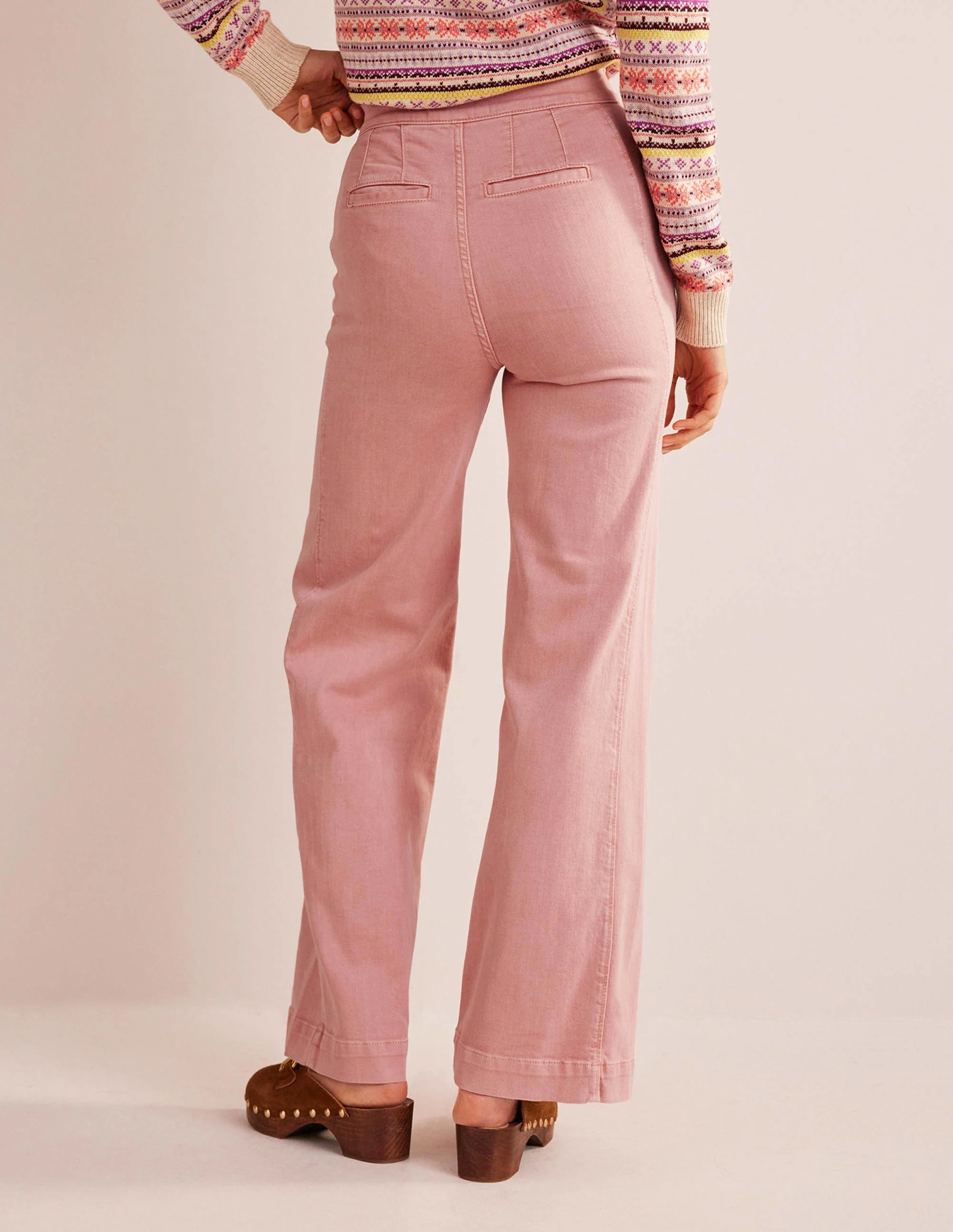 Sailor Wide Leg Pants-Pink - Image 3