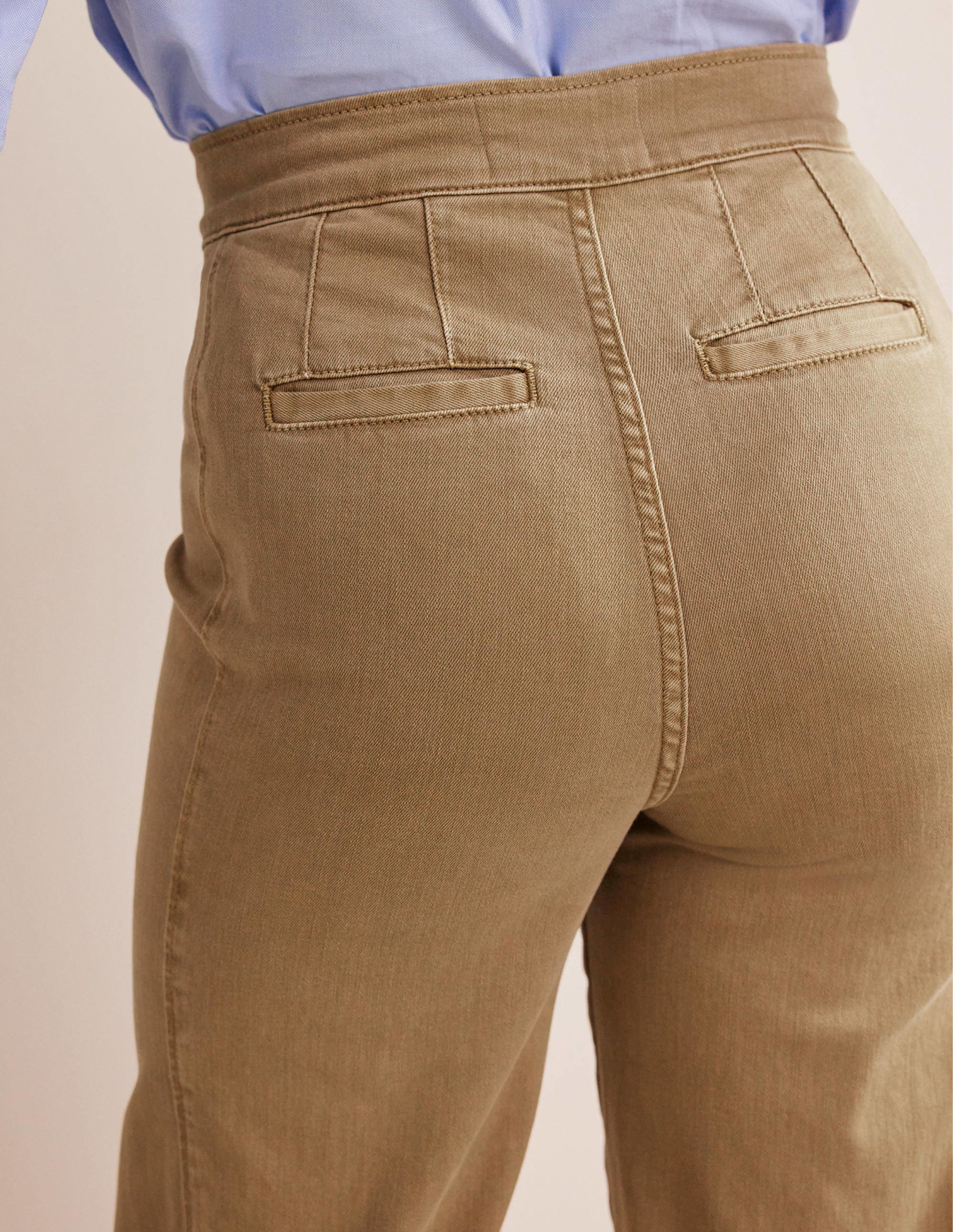 Sailor Wide Leg Pants-Wheat - Image 2