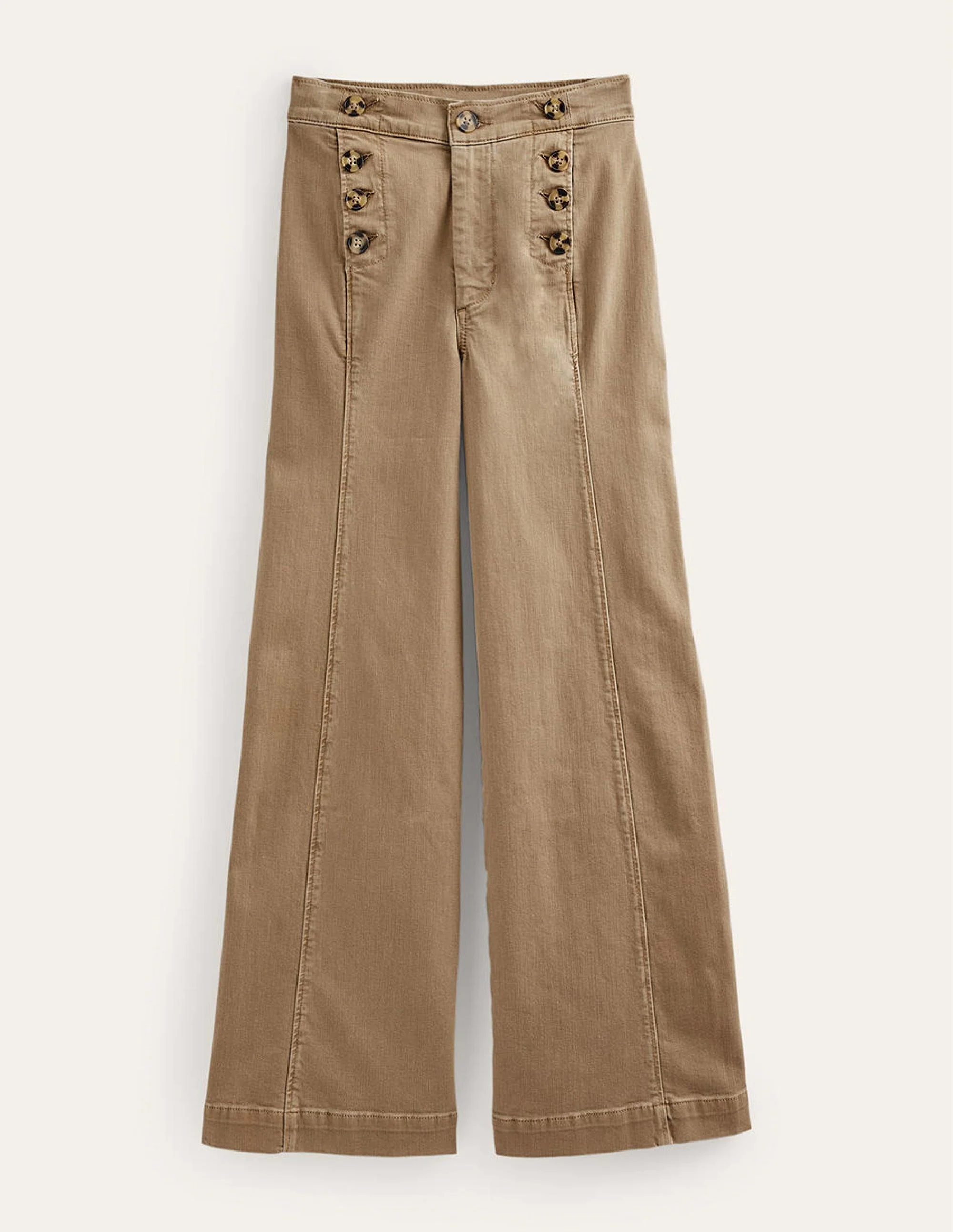 Sailor Wide Leg Pants-Wheat - Image 9