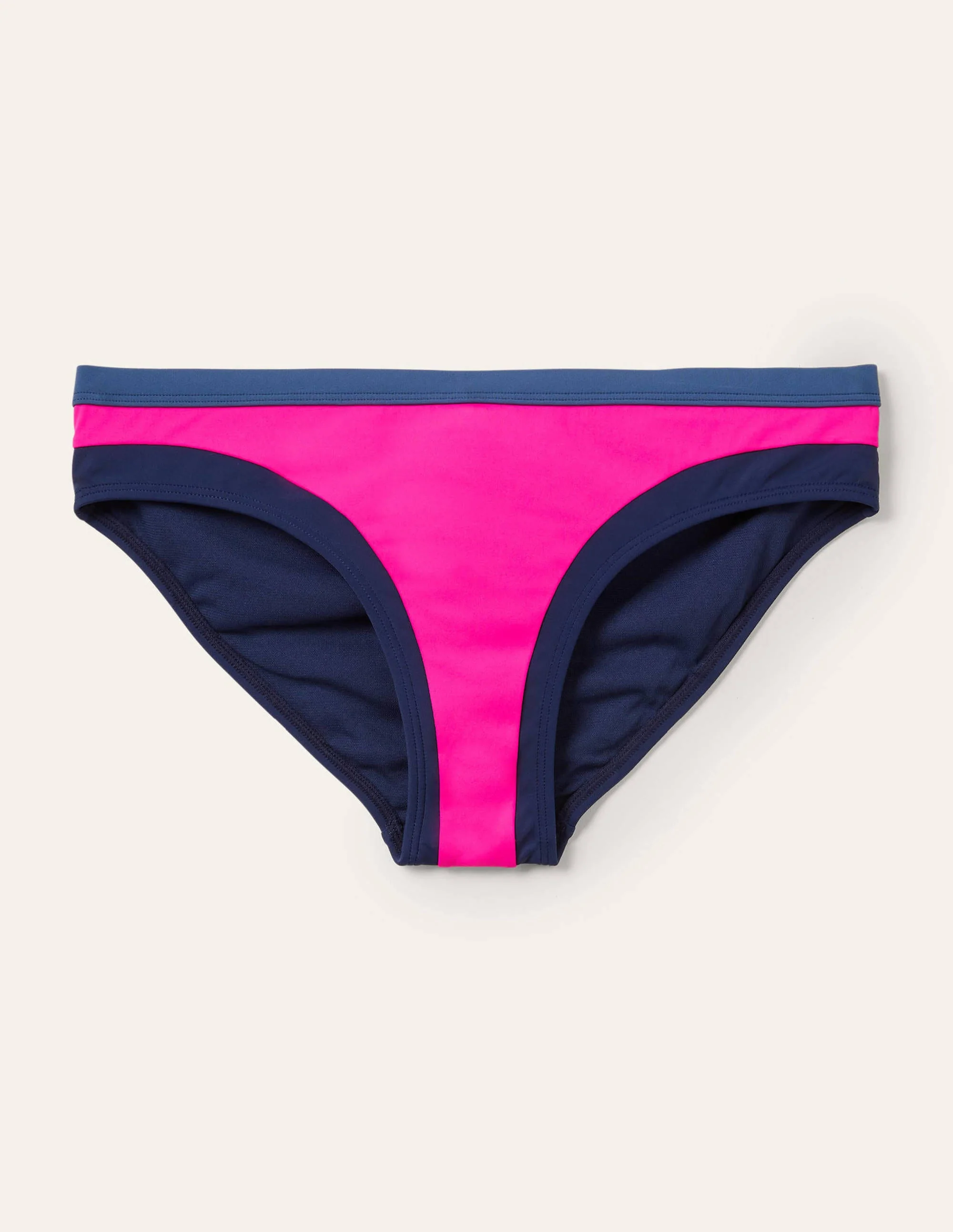 Santorini Bikini Bottoms-Neon Pink Colourblock - Image 6