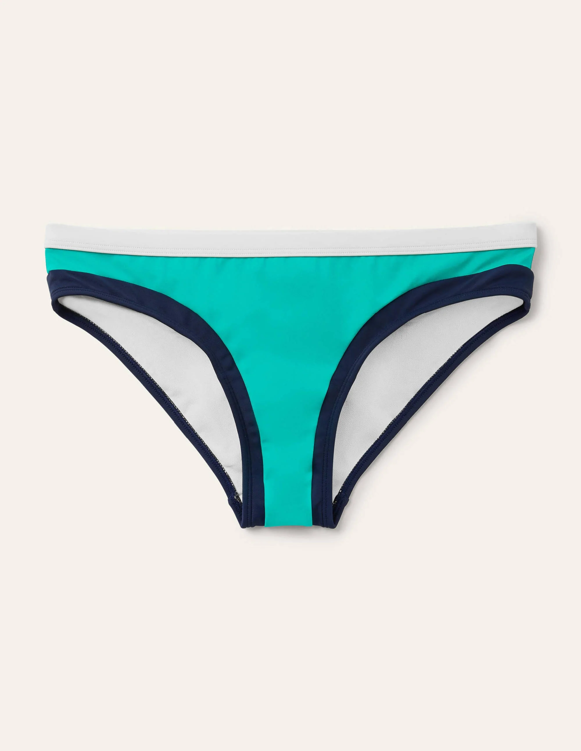 Santorini Bikini Bottoms-Turquoise Colourblock - Image 6