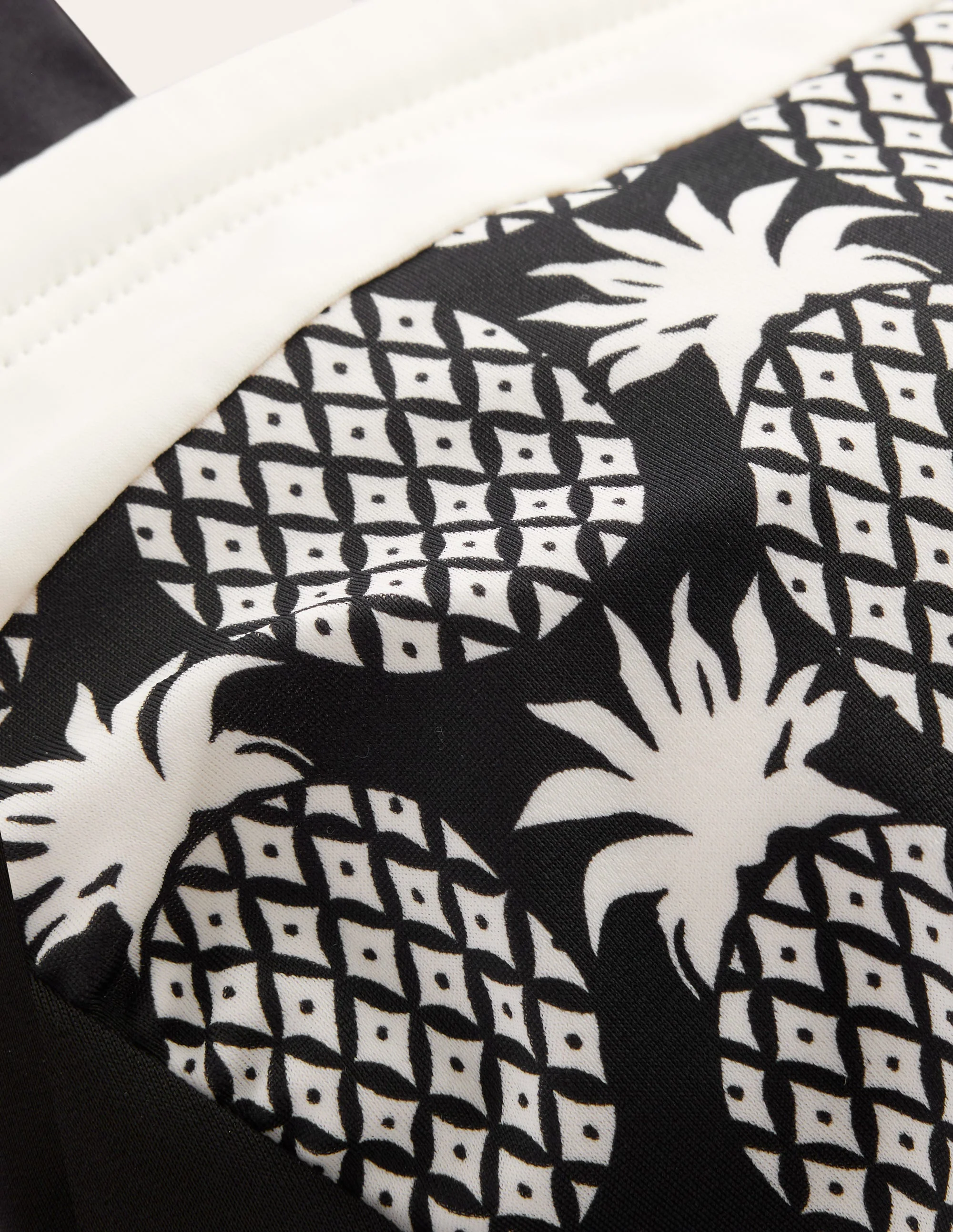 Santorini Tankini Top-Black, Pineapple Geo - Image 6