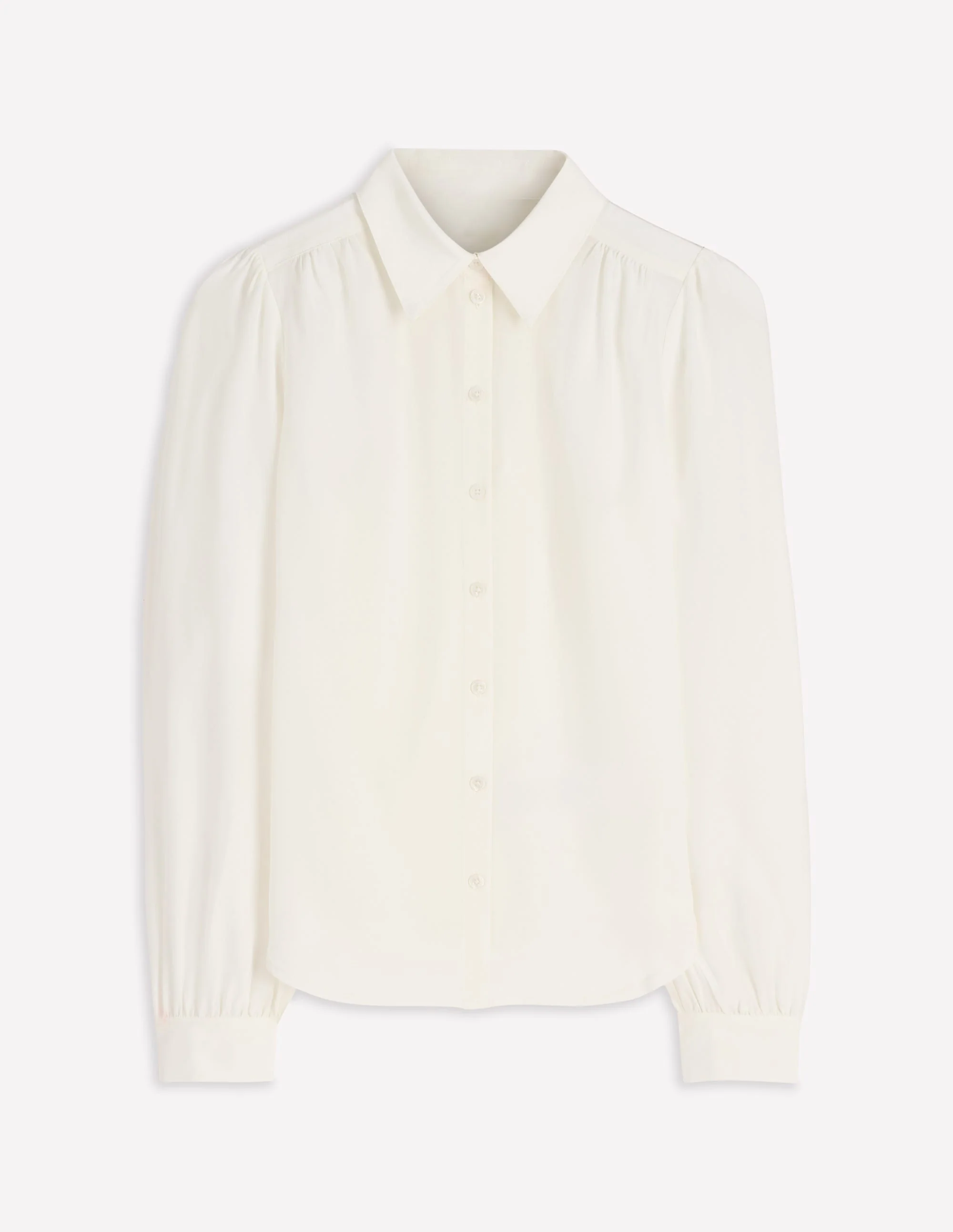 Sara Silk Shirt-Ivory - Image 5