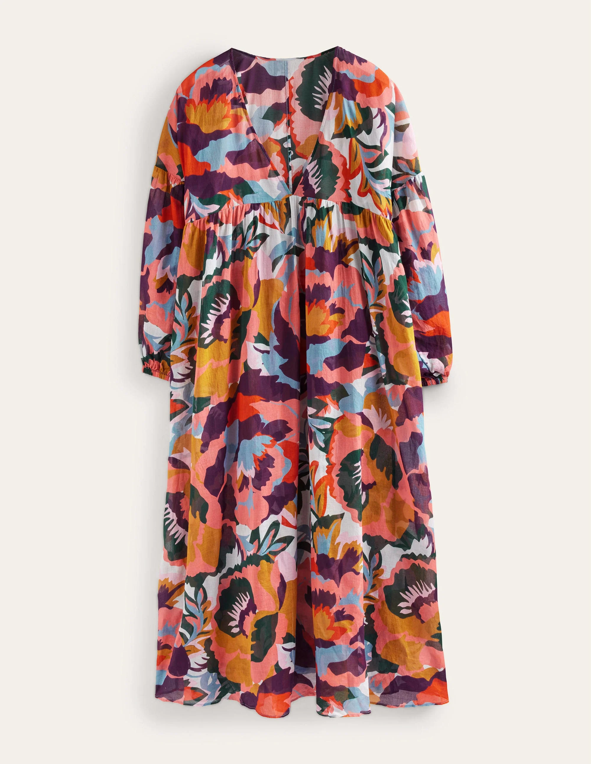 Sarah Maxi Kaftan Dress-Multi, Abstract Rose - Image 6