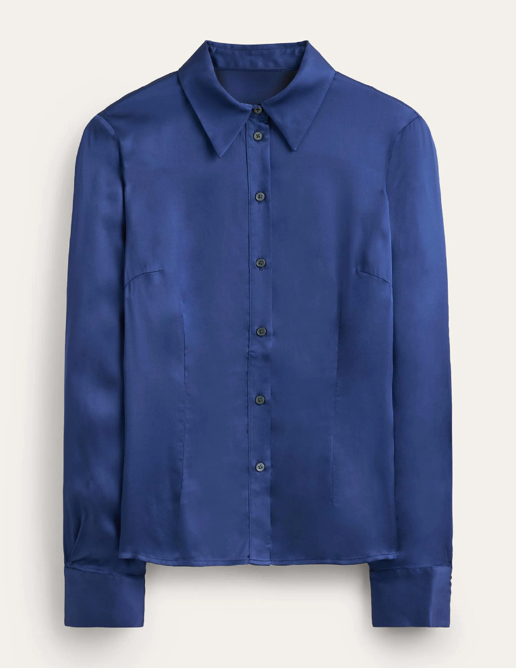 Saskia Satin Shirt-Atlantic - Image 5