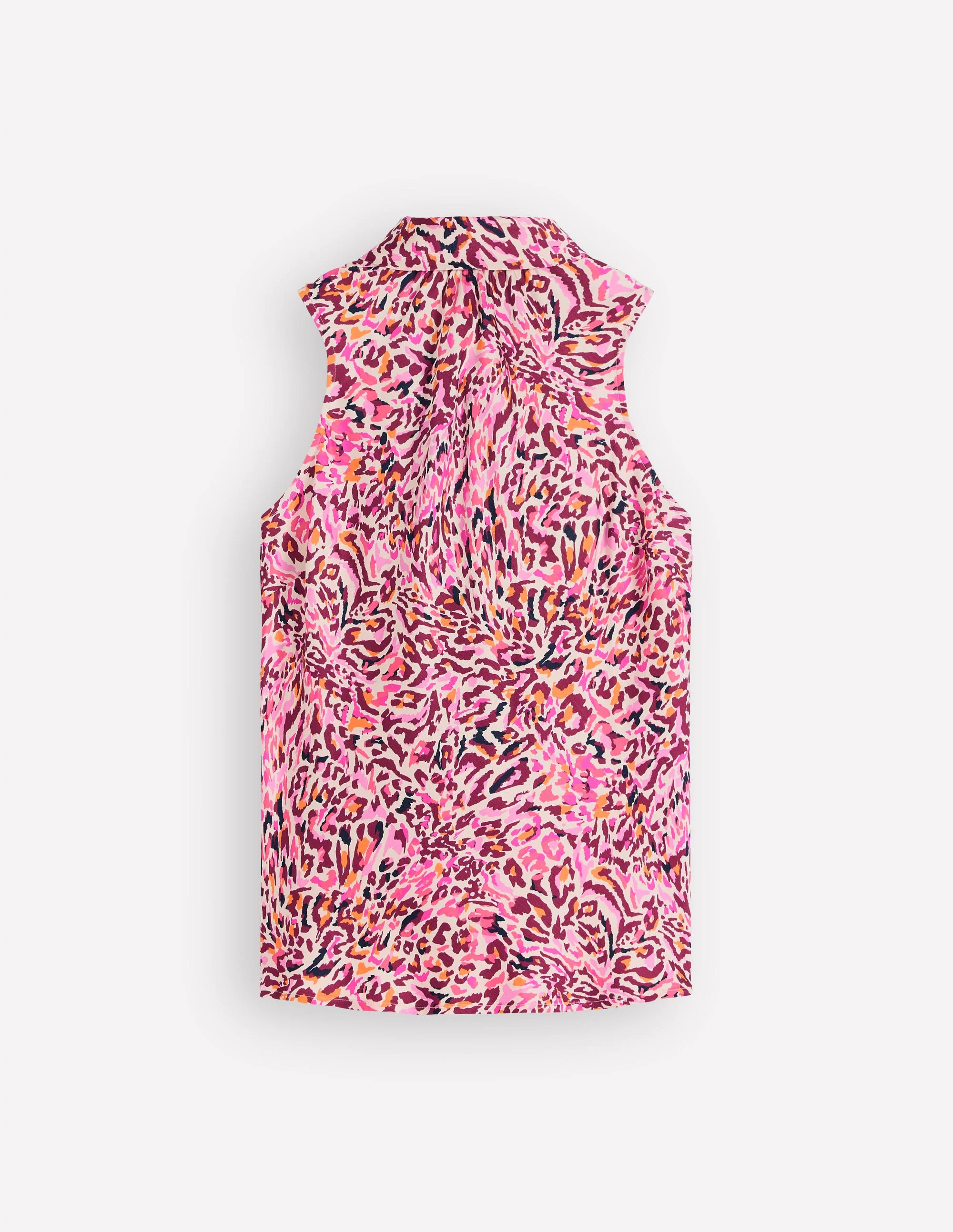 Satin Halterneck Top-Multi, Leopard Flow - Image 6