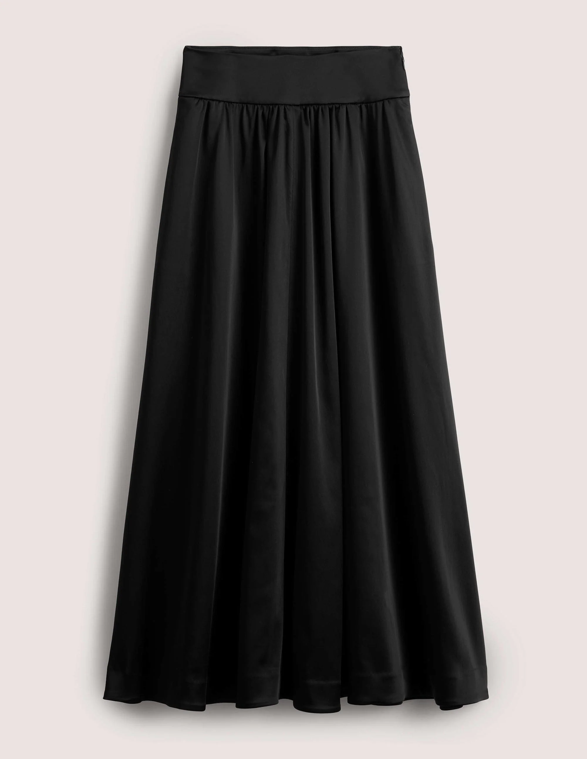 Satin Party Maxi Skirt-Black - Image 5