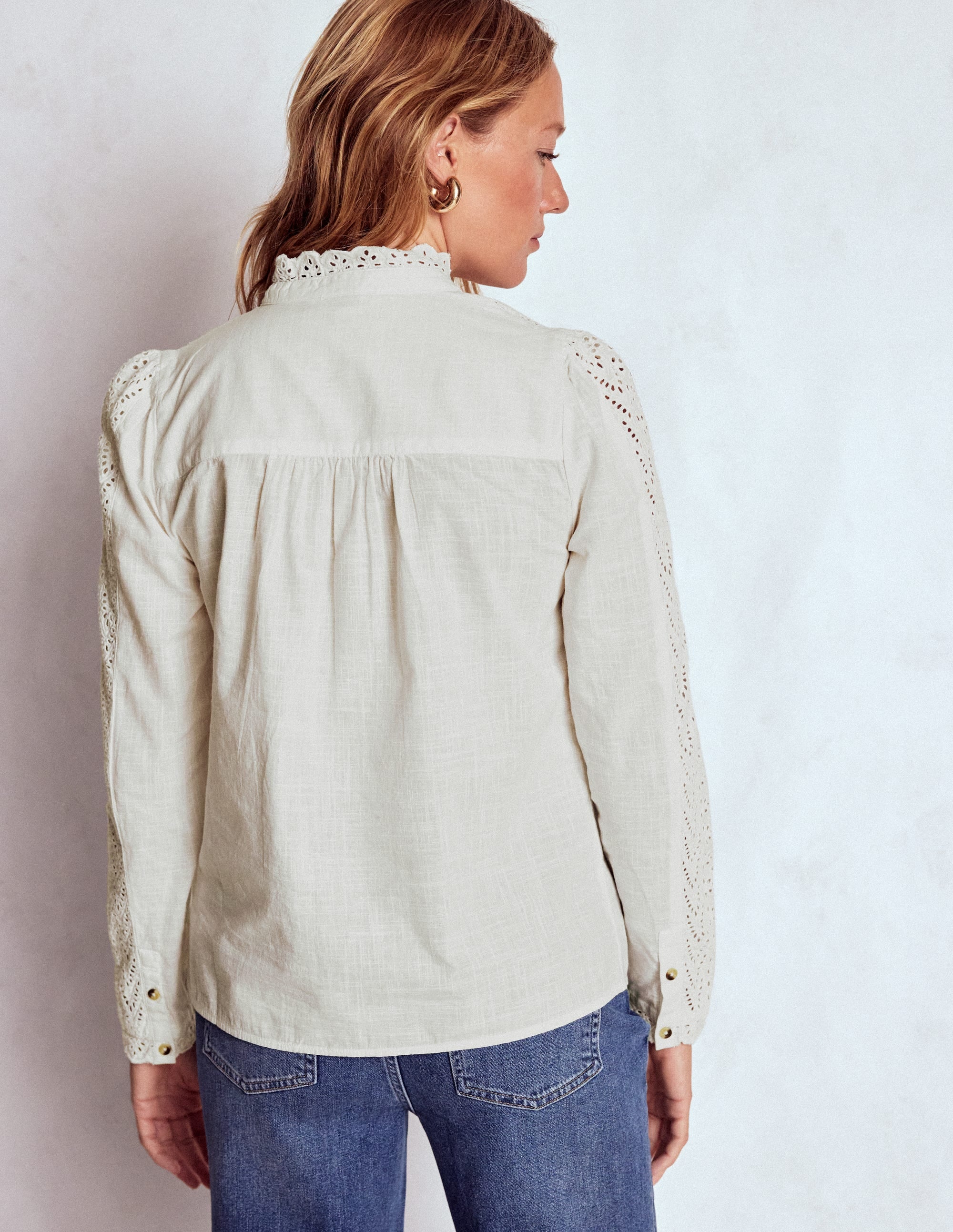 Savannah Broderie Top-Ivory - Image 3