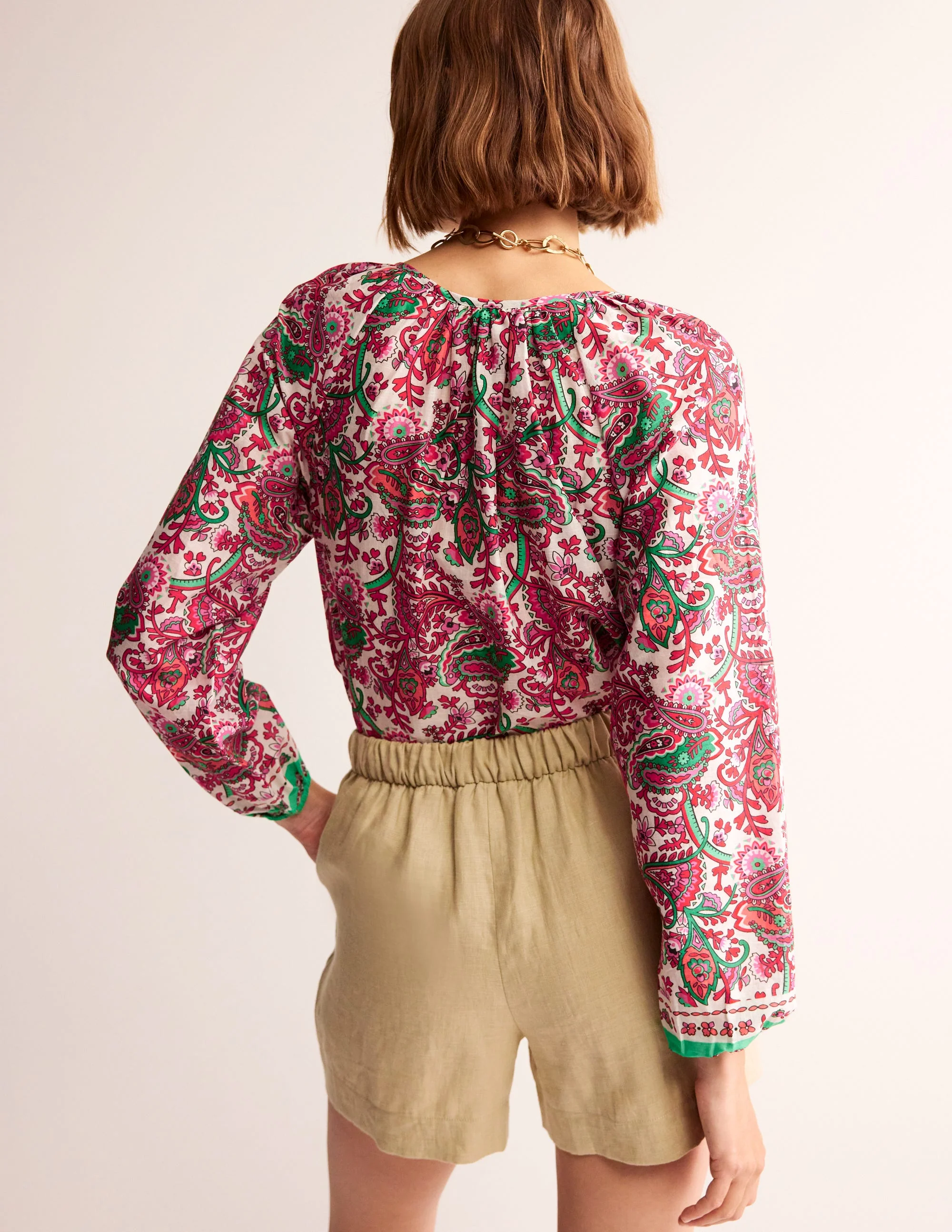 Serena Cotton Blouse-Multi, Fantastical - Image 3