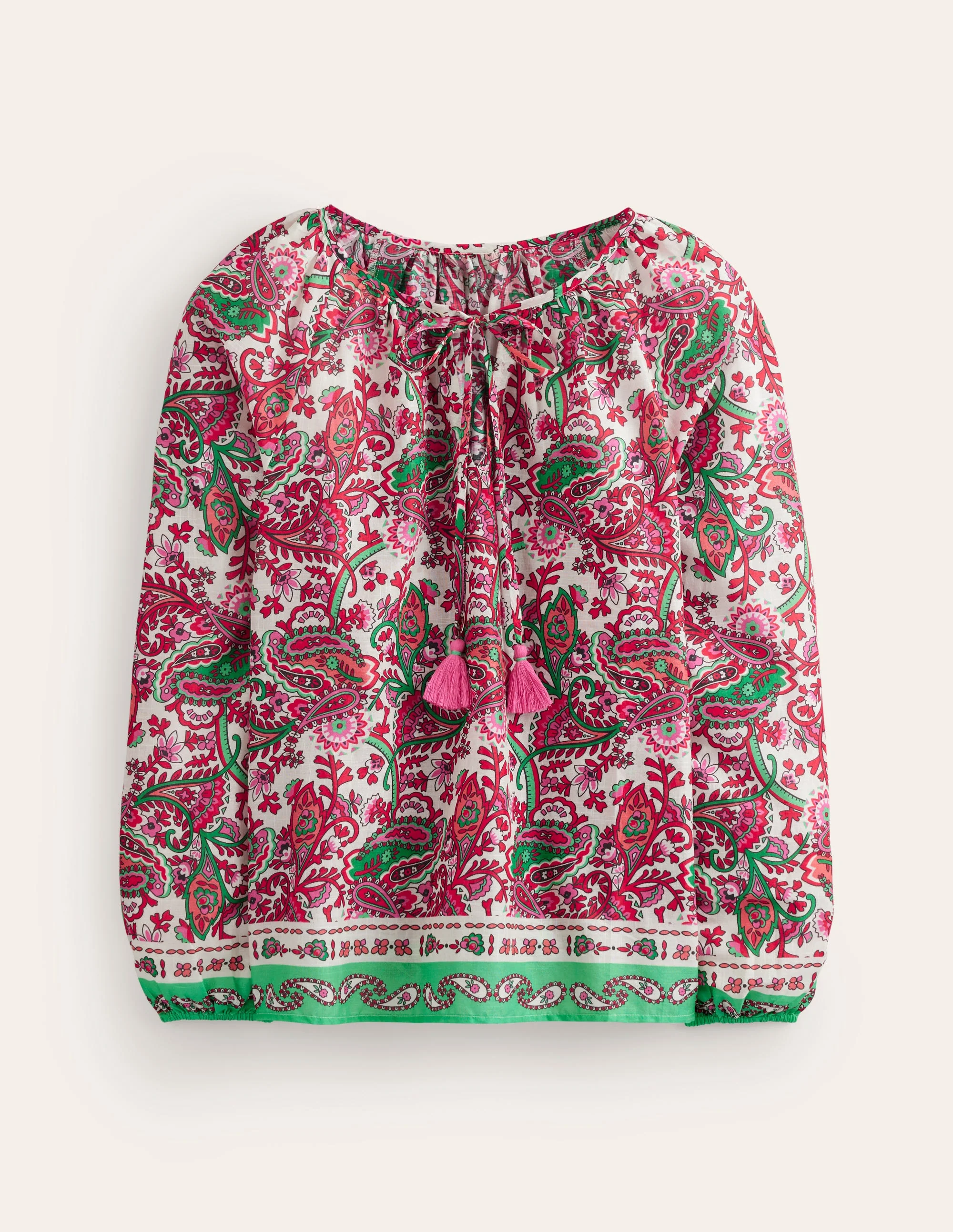 Serena Cotton Blouse-Multi, Fantastical - Image 6