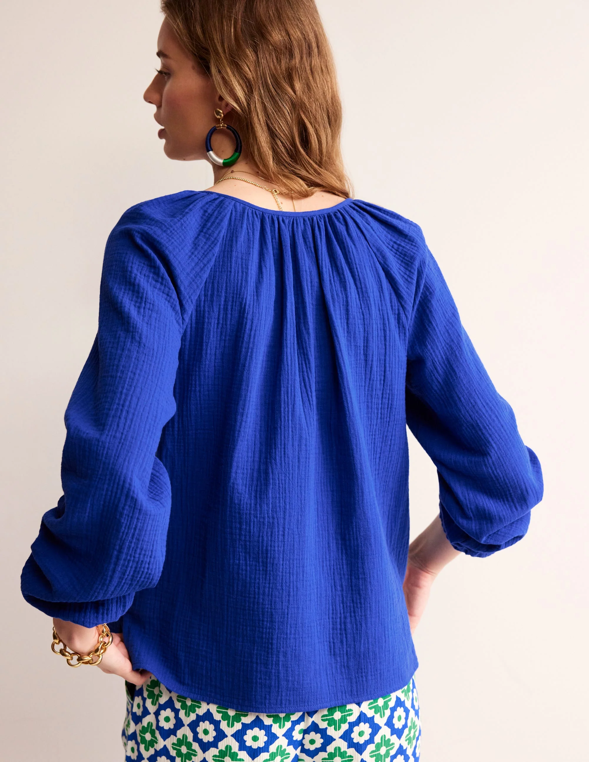 Serena Double Cloth Blouse-Surf the Web - Image 3