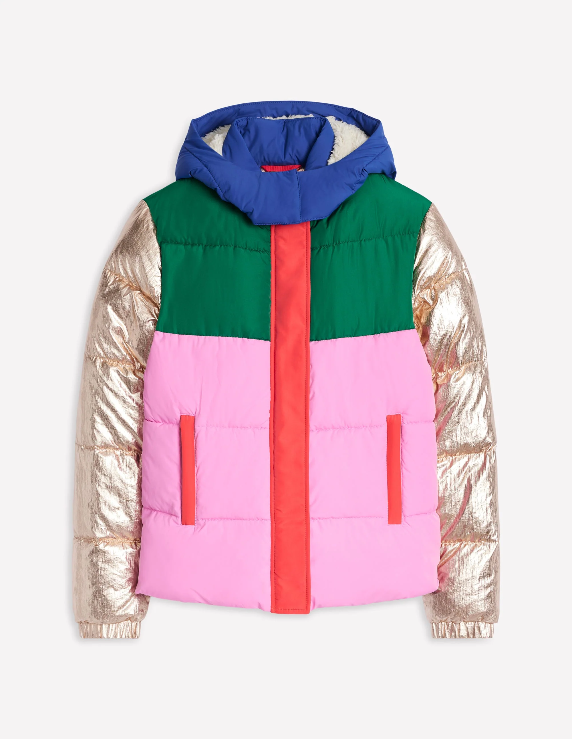Short Puffer Coat-Multi - Image 7