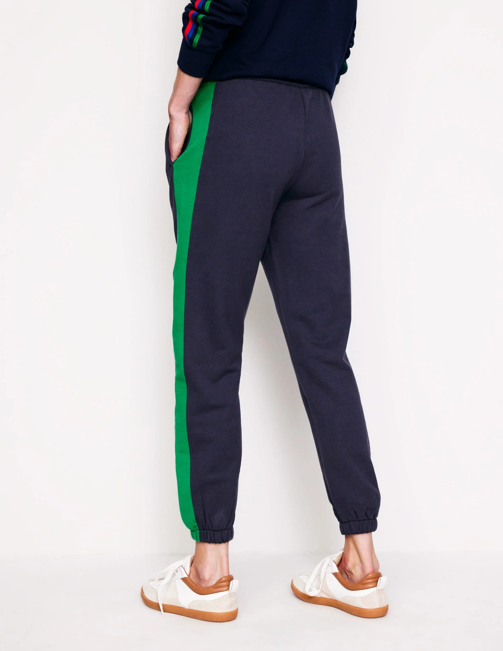 Side Panel Sweatpants-Navy - Image 3
