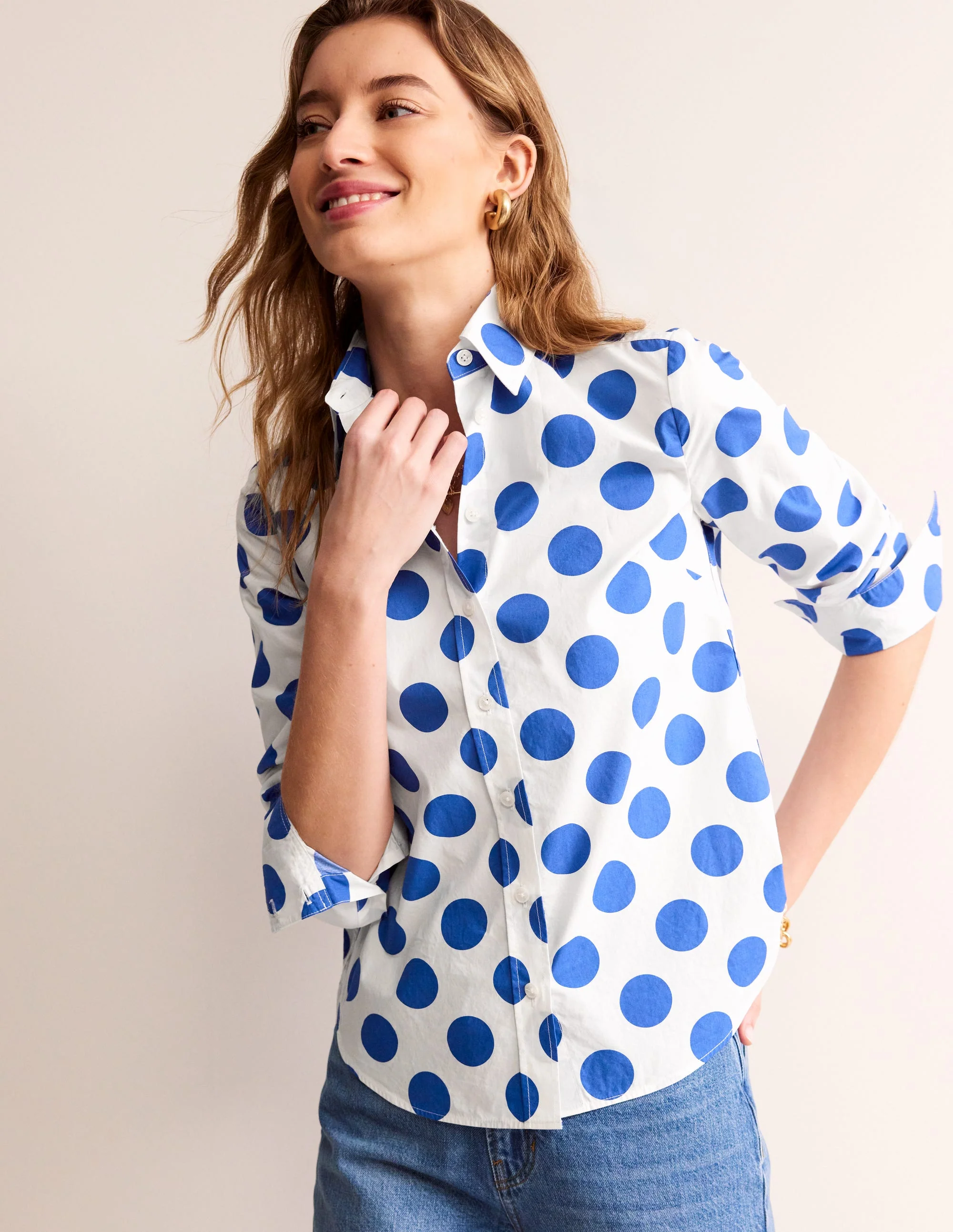Sienna Cotton Shirt-Surf the Web, Spots - Image 4