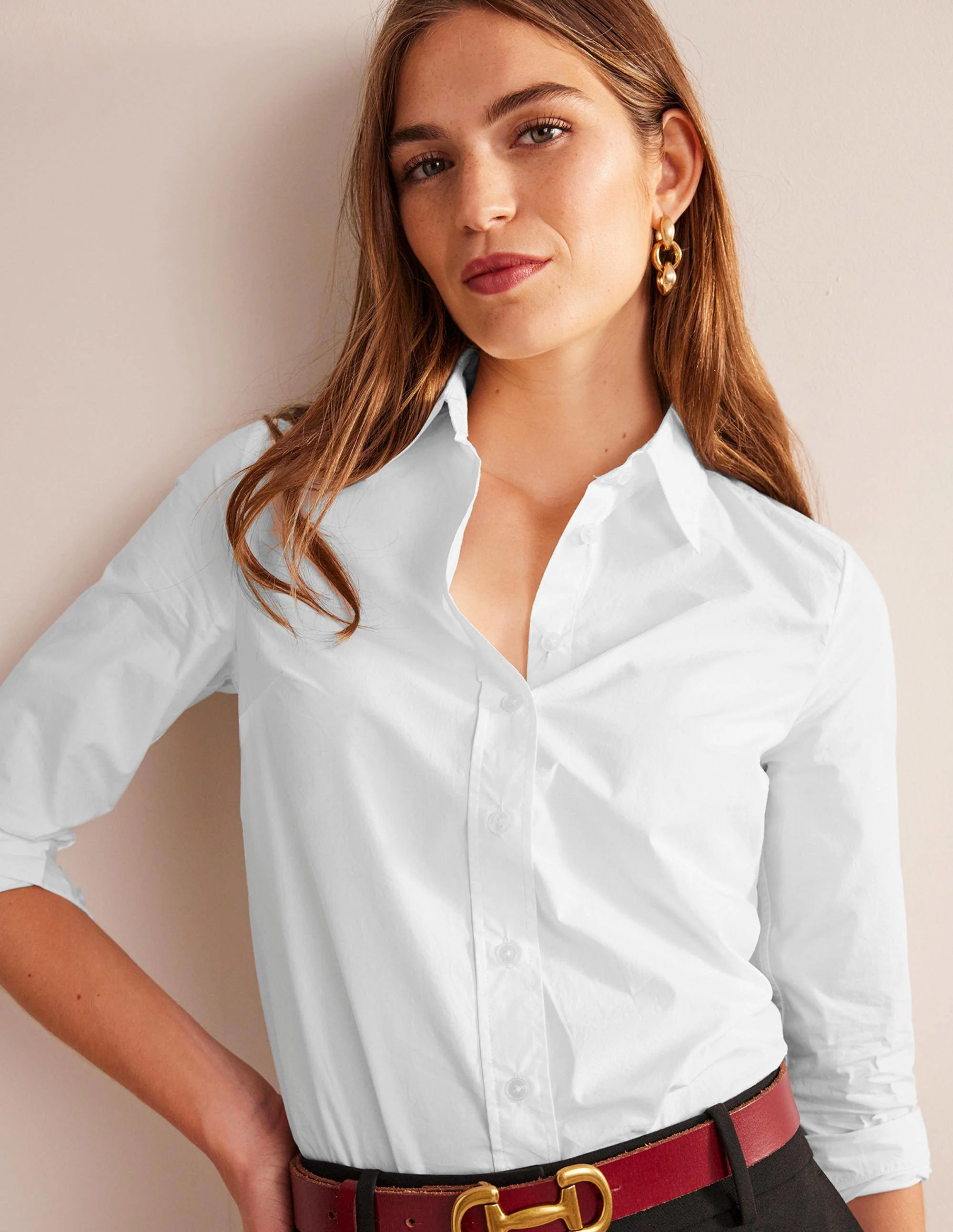 Sienna Cotton Shirt-White - Image 2