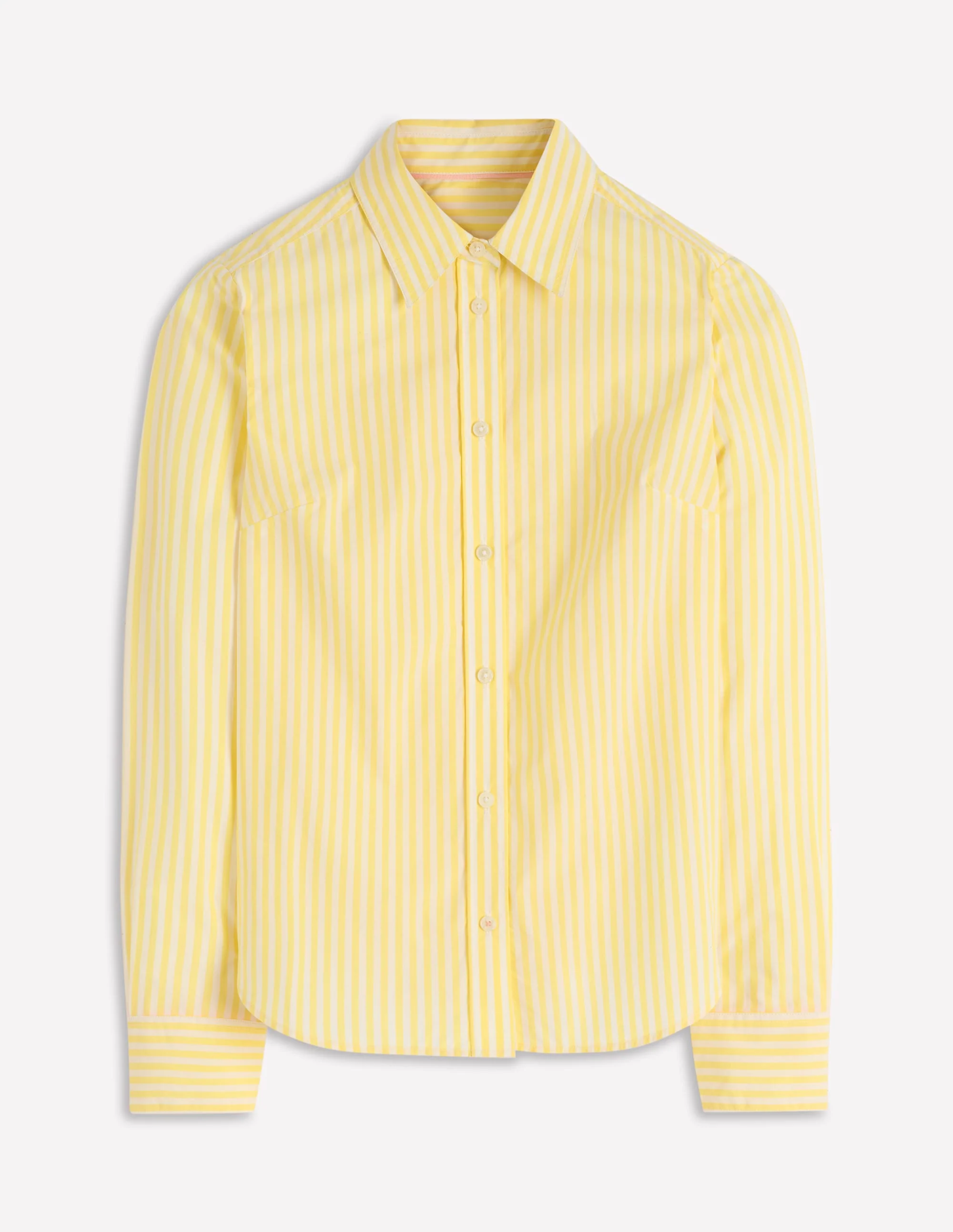 Sienna Cotton Shirt-Yellow Fine Stripe - Image 7