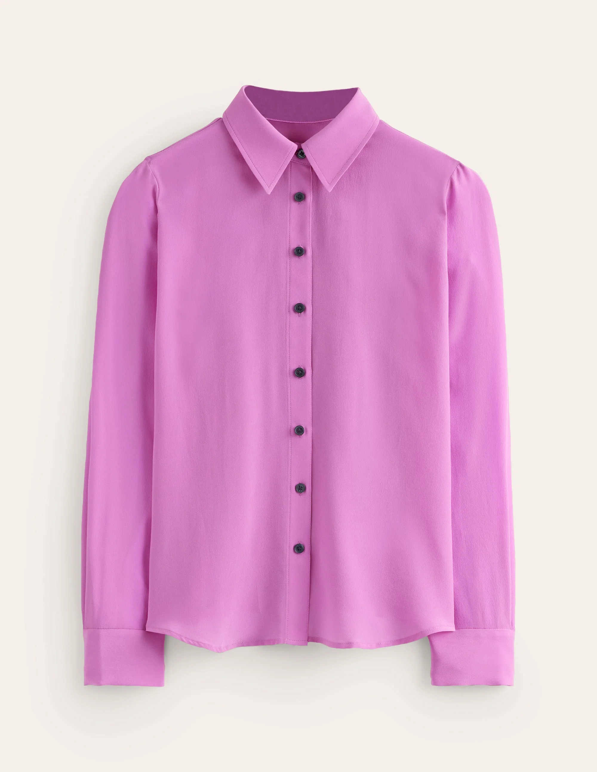 Sienna Silk Shirt-Foxglove Purple - Image 6