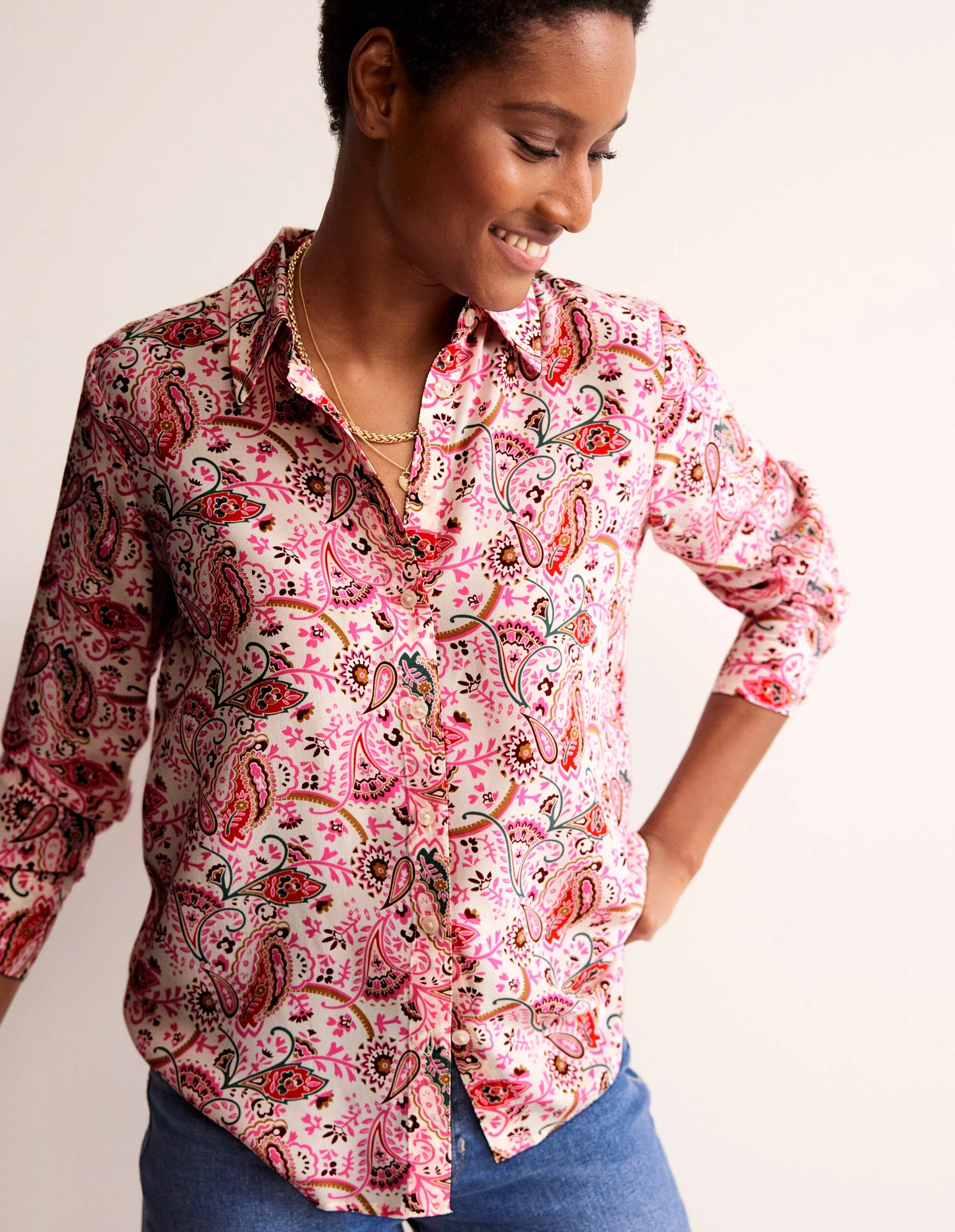 Sienna Silk Shirt-Ivory, Fantastical