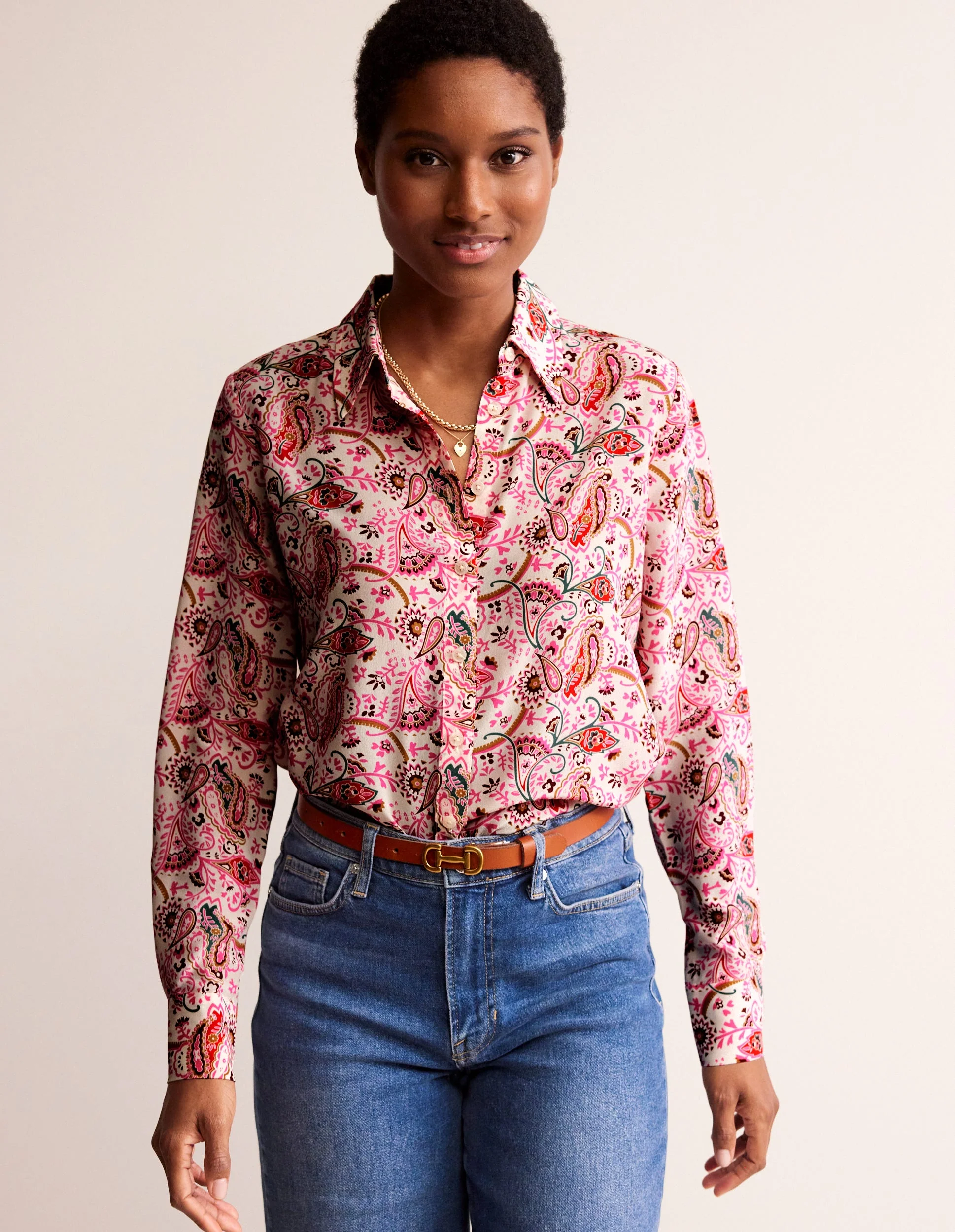 Sienna Silk Shirt-Ivory, Fantastical - Image 4