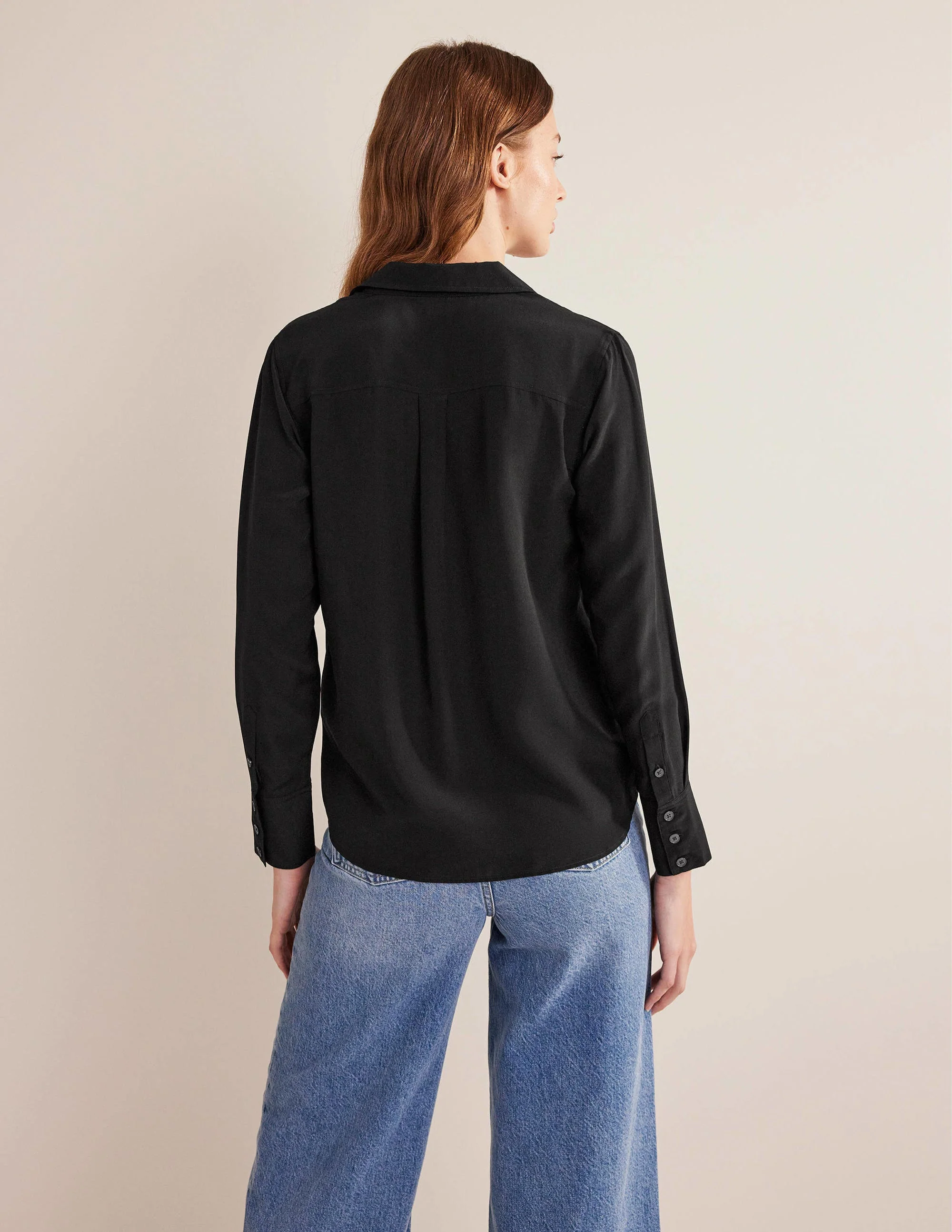 Silk Shirt-Black - Image 3