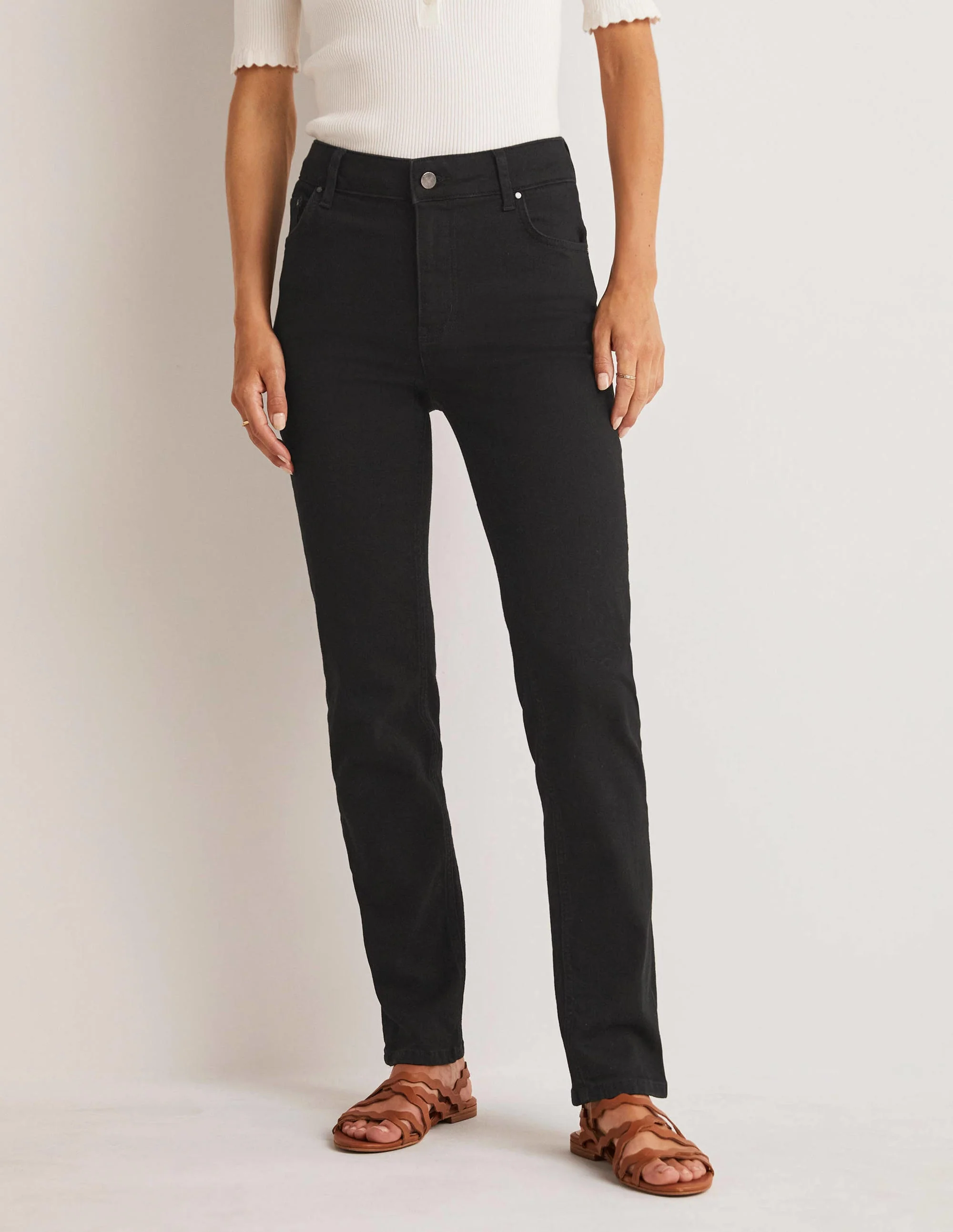 Slim Straight Jeans-Black - Image 4