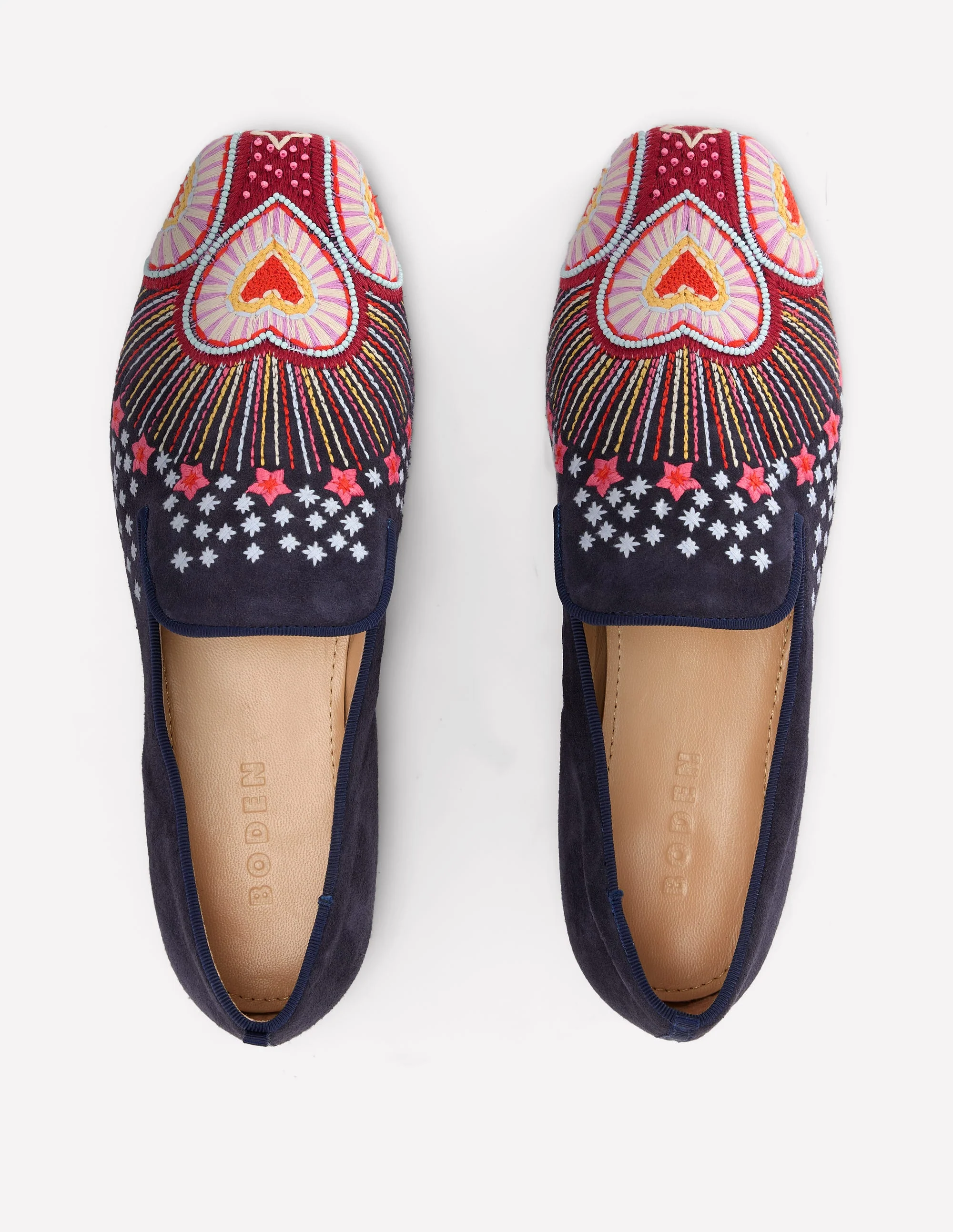 Slipper Cut Loafers-Navy - Image 6