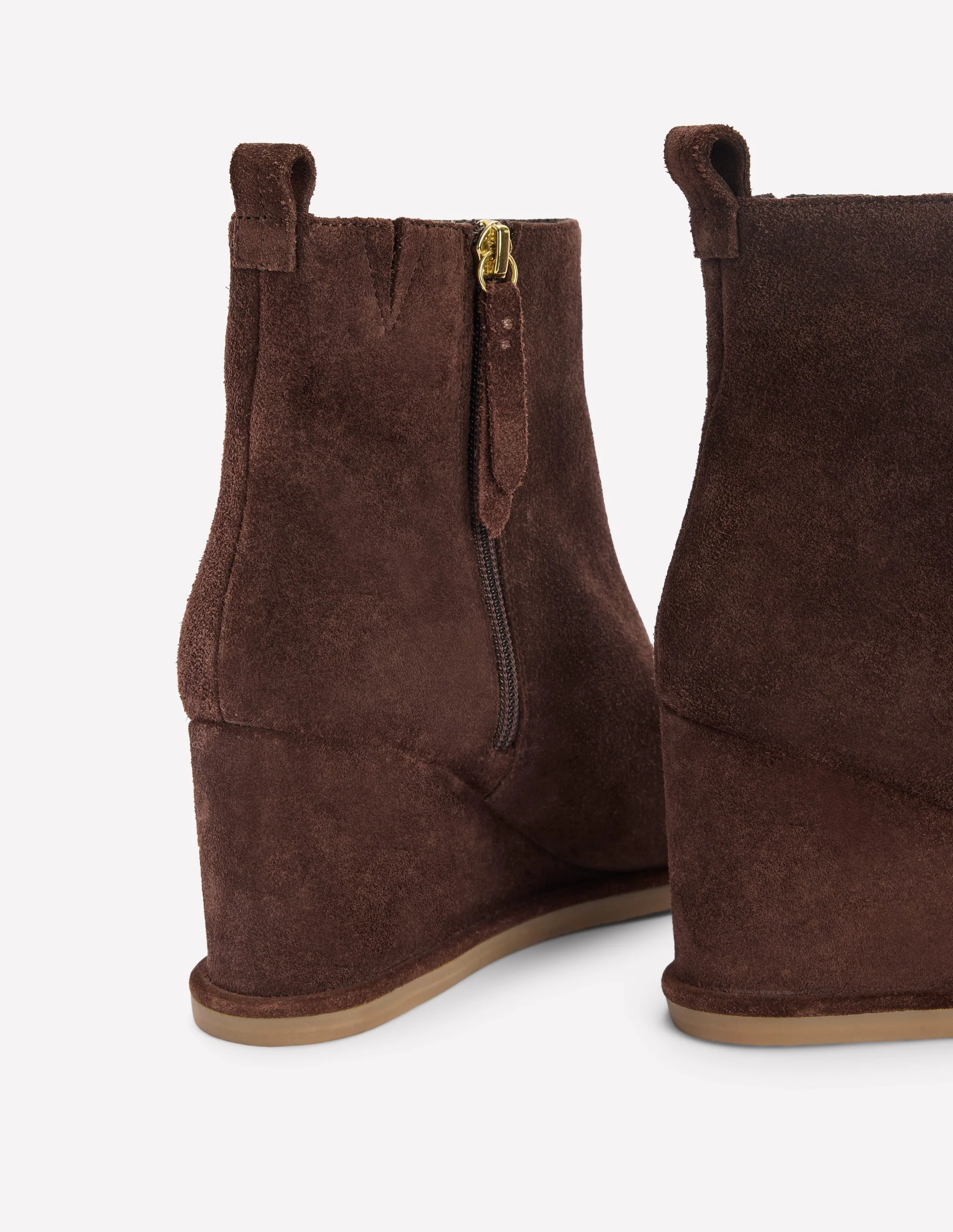 Smart Wedge Boots-Bitter Chocolate - Image 4