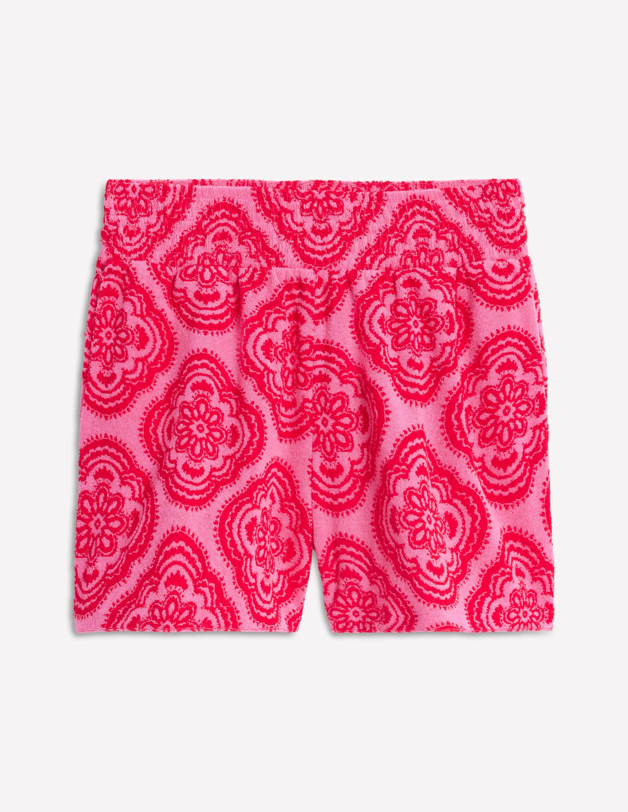 Smocked Towelling Short-Pink Rose, Botanic Blush - Image 6
