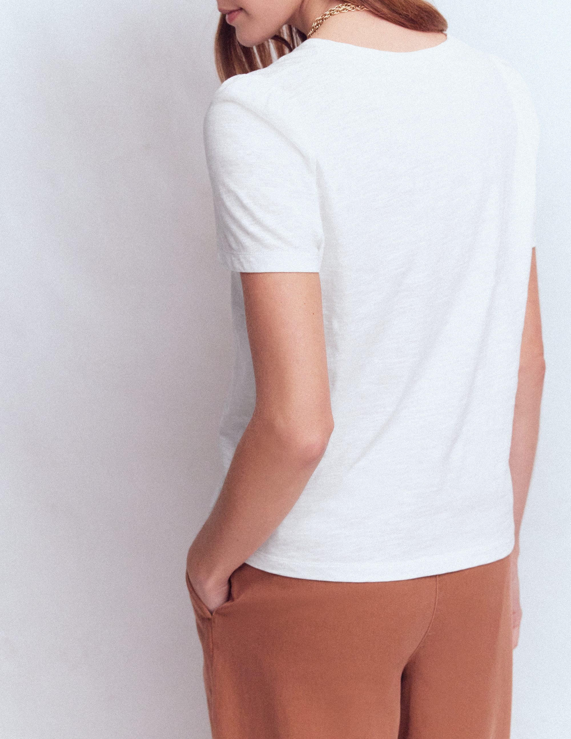 Sophie Puff Sleeve T-shirt-White - Image 3